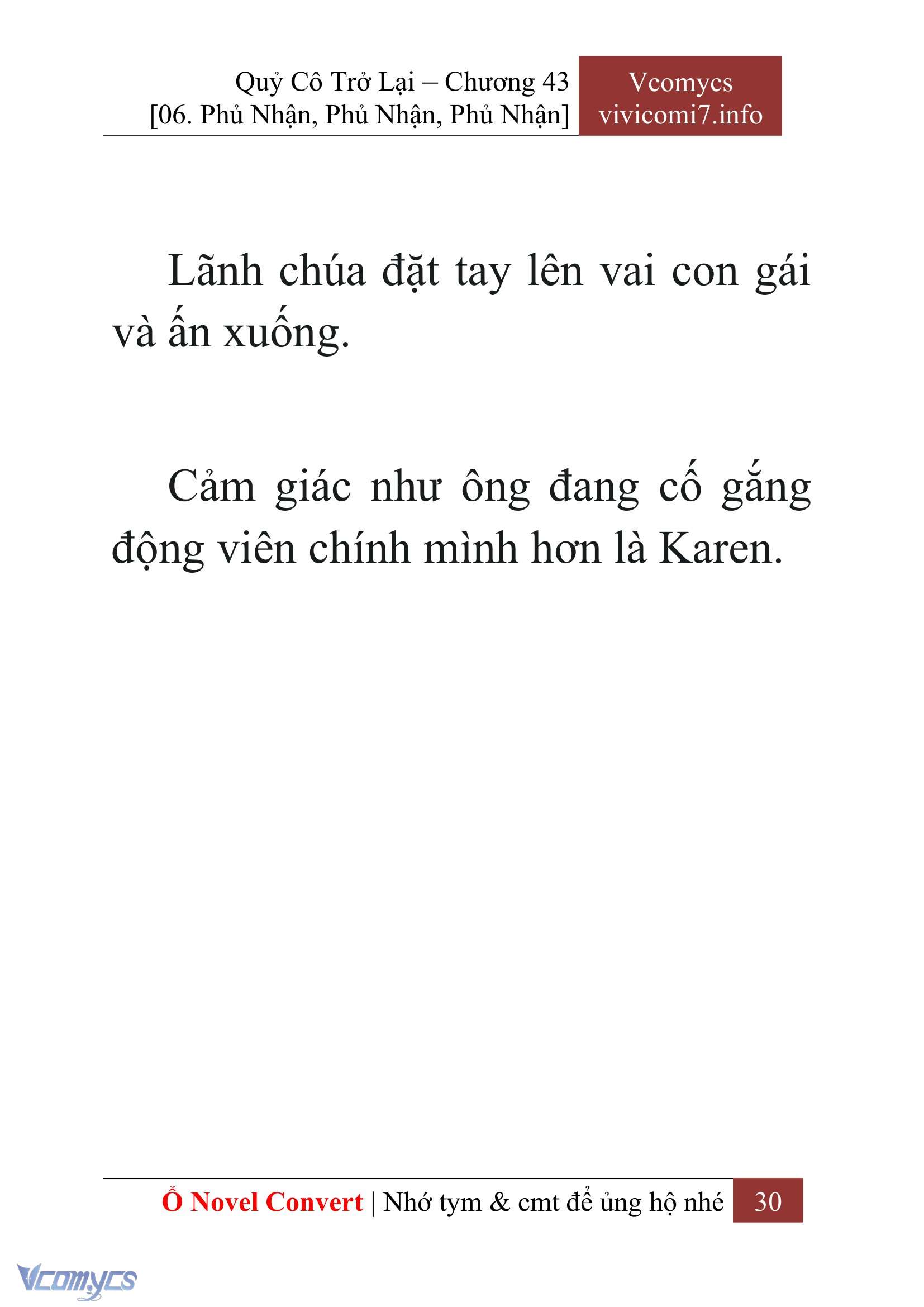 [Novel] Quý Cô Trở Lại Chap 43 - Trang 2