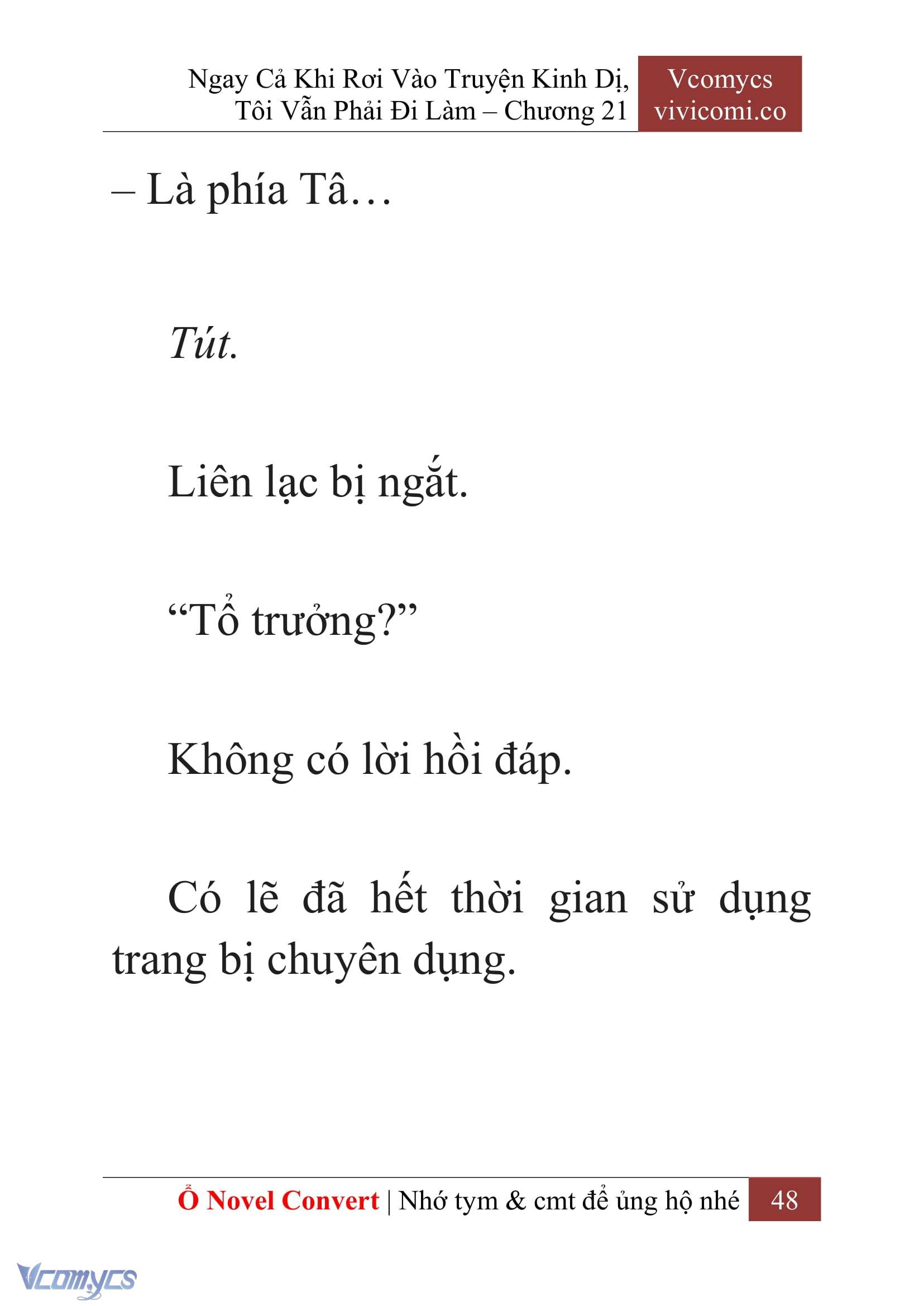 [Novel] Ngay Cả Khi Rơi Vào Truyện Kinh Dị, Tôi Vẫn Phải Đi Làm Chap 21 - Trang 2