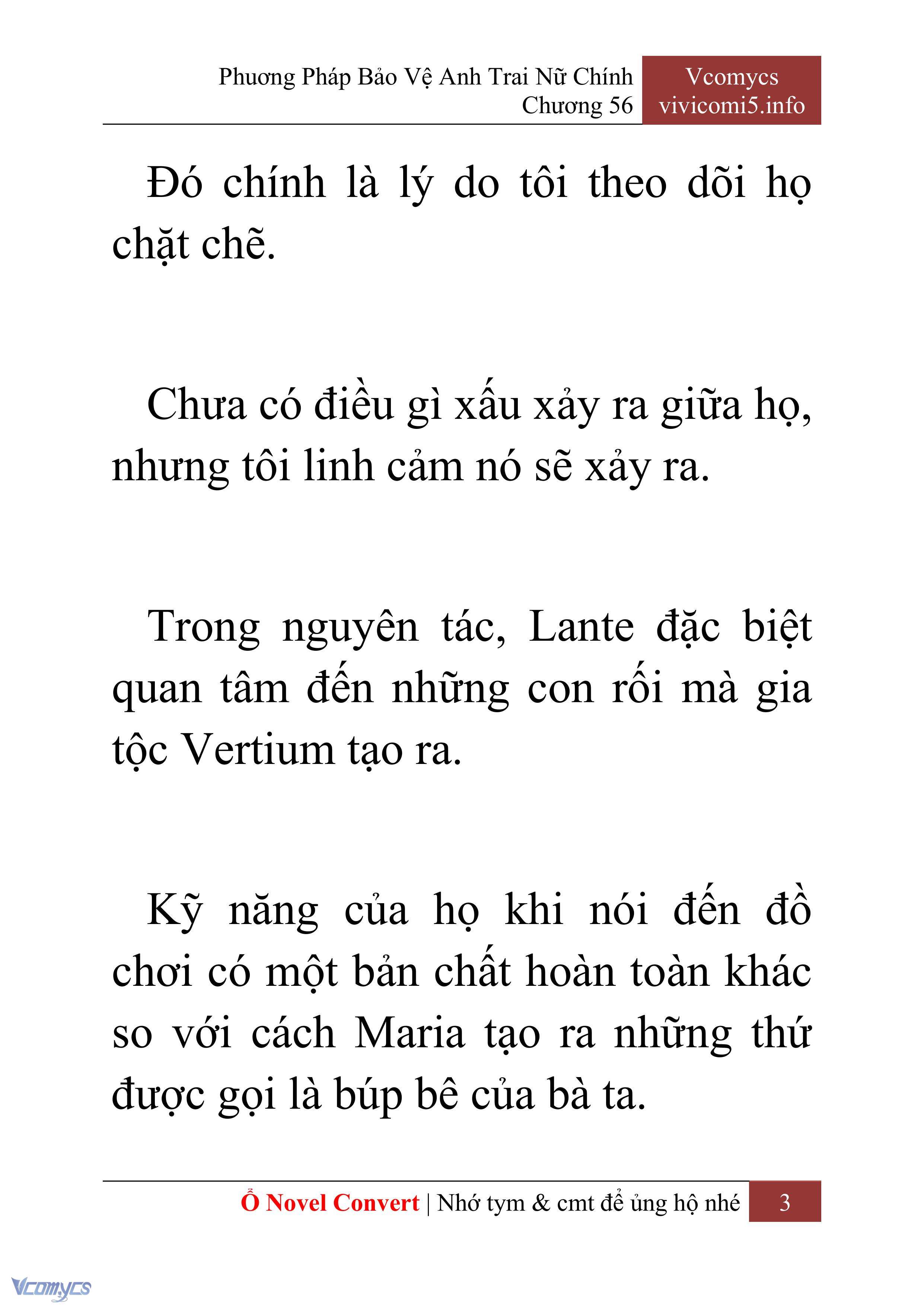 [Novel] Phương Pháp Bảo Vệ Anh Trai Nữ Chính Chap 56 - Trang 2