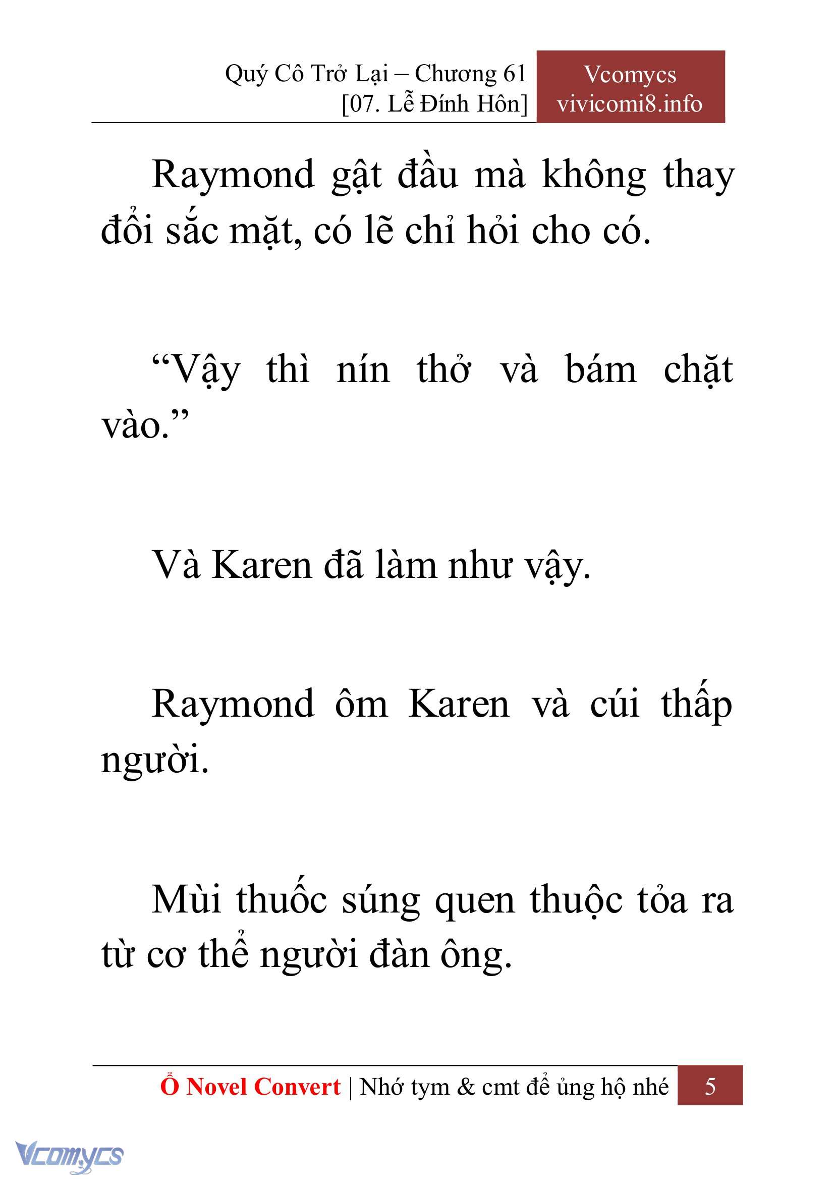 [Novel] Quý Cô Trở Lại Chap 61 - Trang 2