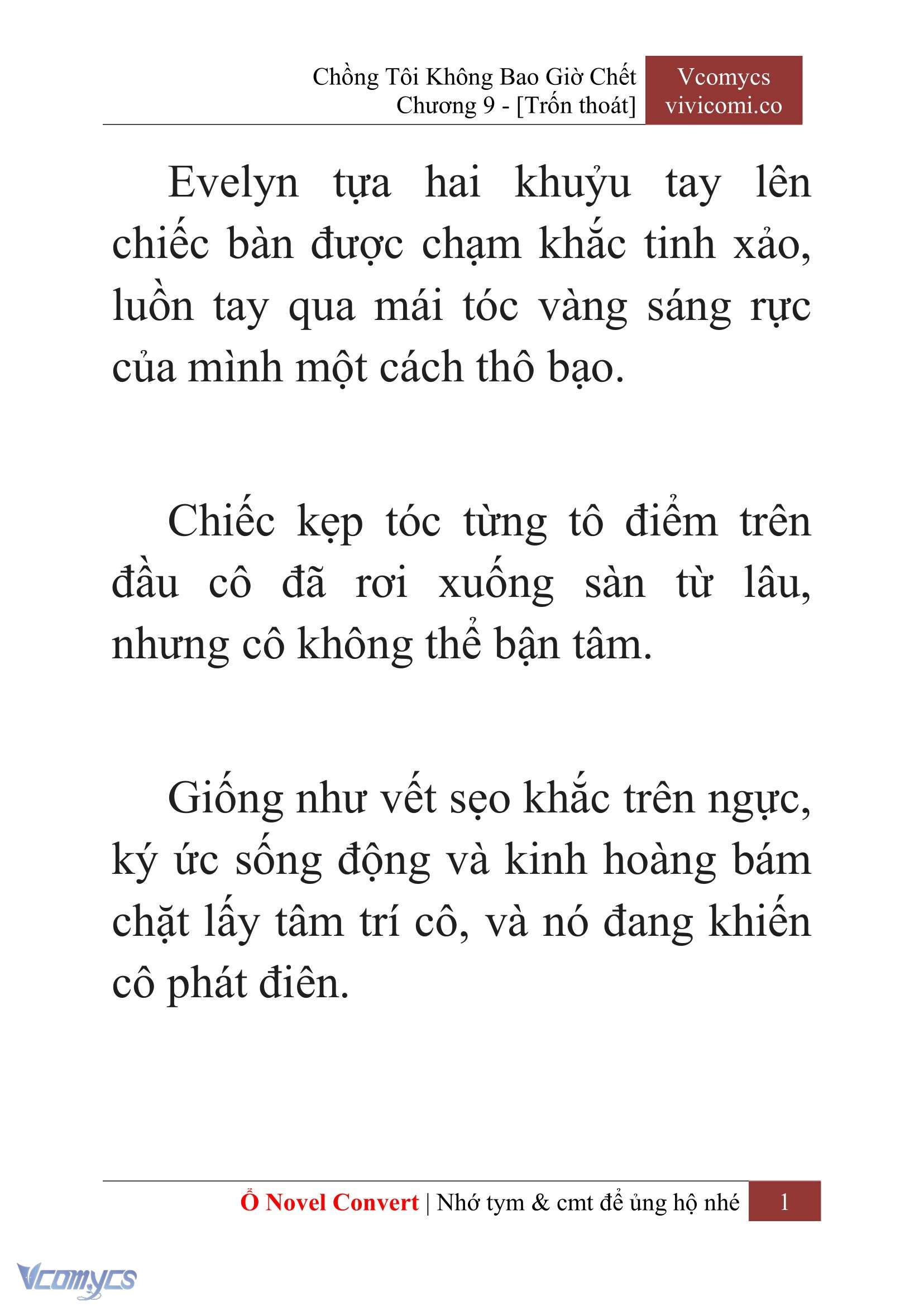 [Novel] Chồng Tôi Không Bao Giờ Chết Chap 9 - Trang 2
