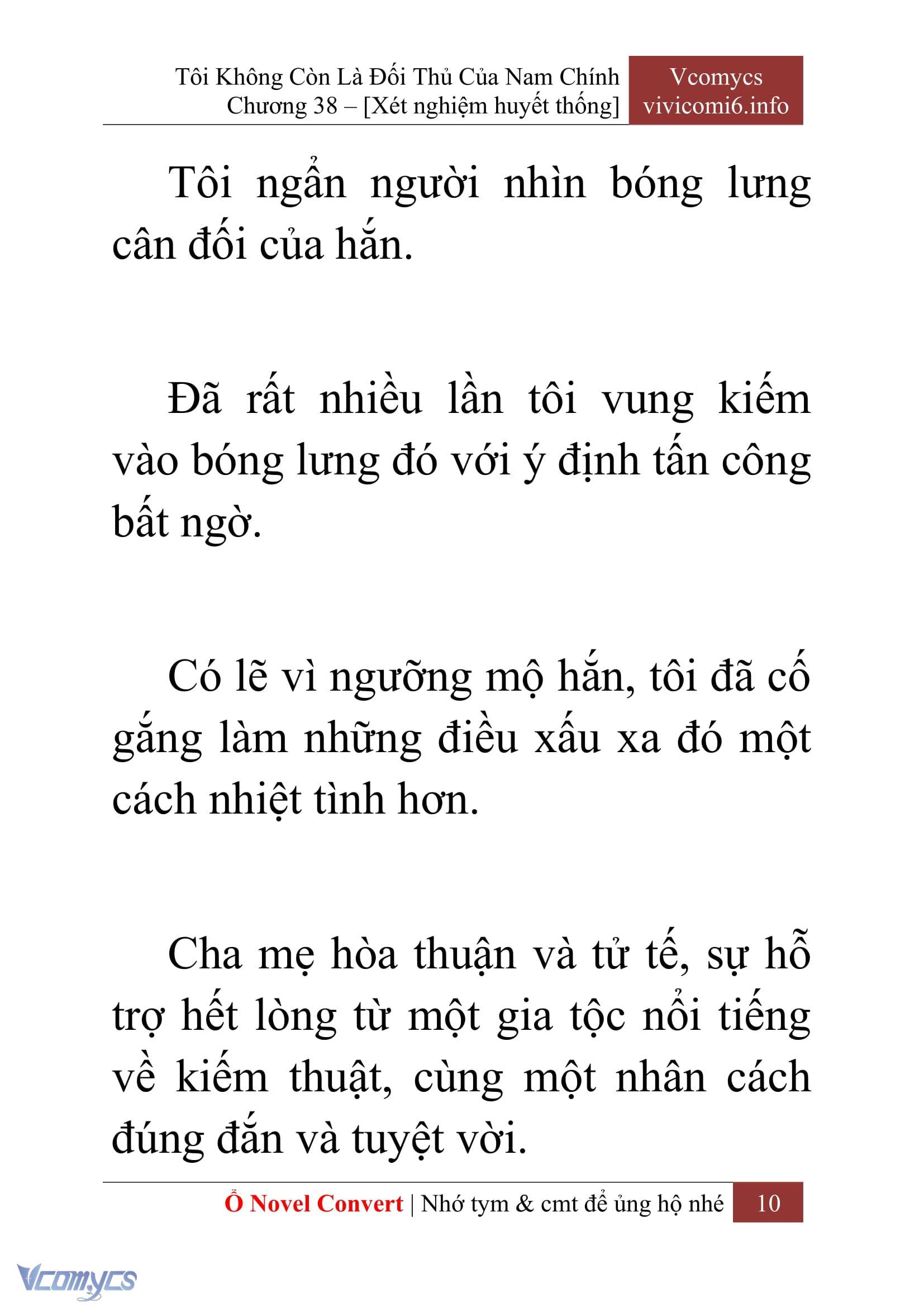 [Novel] Tôi Không Còn Là Đối Thủ Của Nam Chính Chap 38 - Trang 2