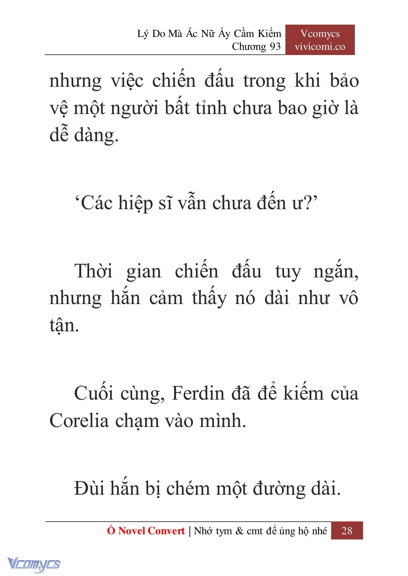 [Novel] Lý Do Mà Ác Nữ Ấy Cầm Kiếm Chap 93 - Trang 2