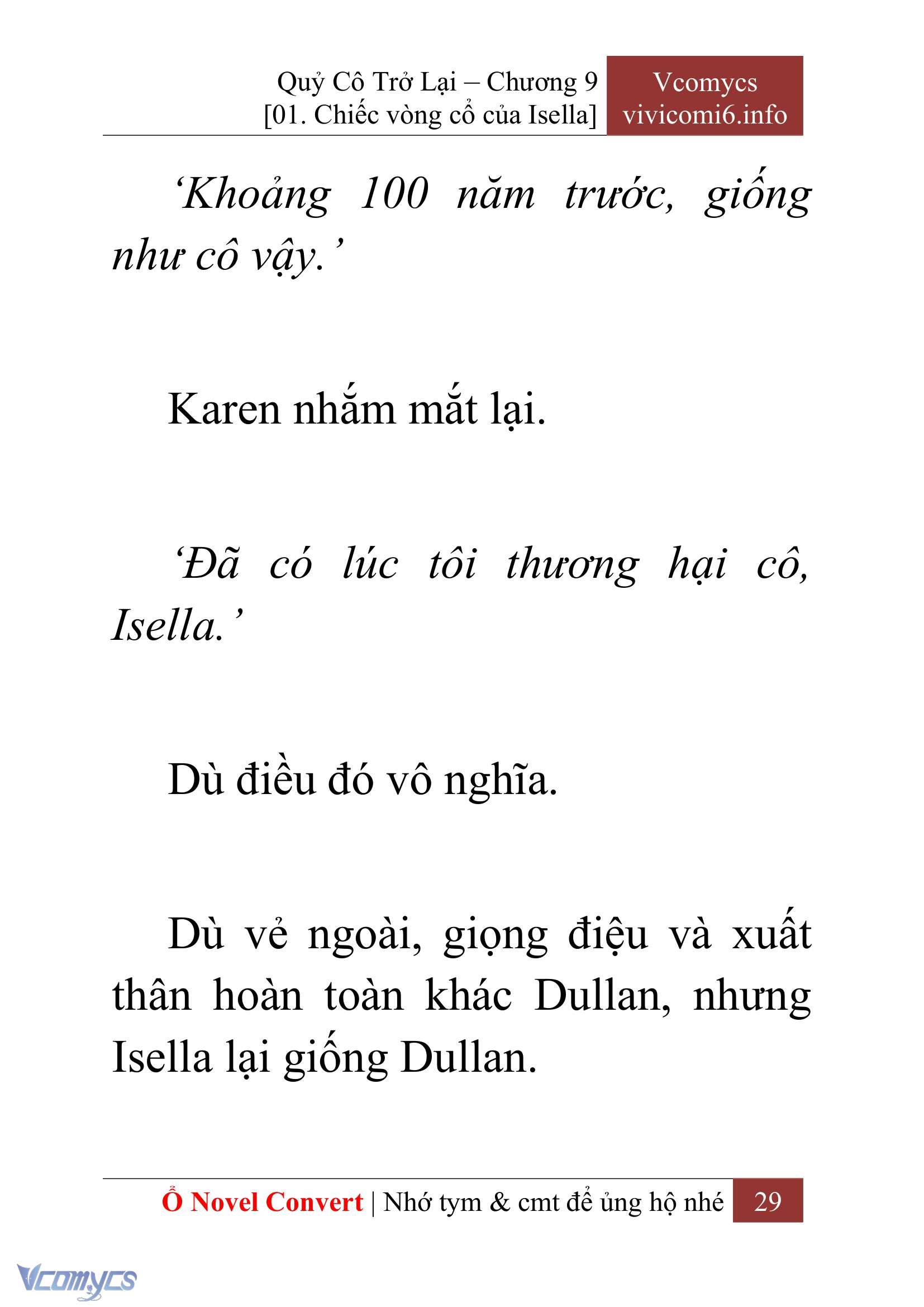 [Novel] Quý Cô Trở Lại Chap 9 - Next Chap 10