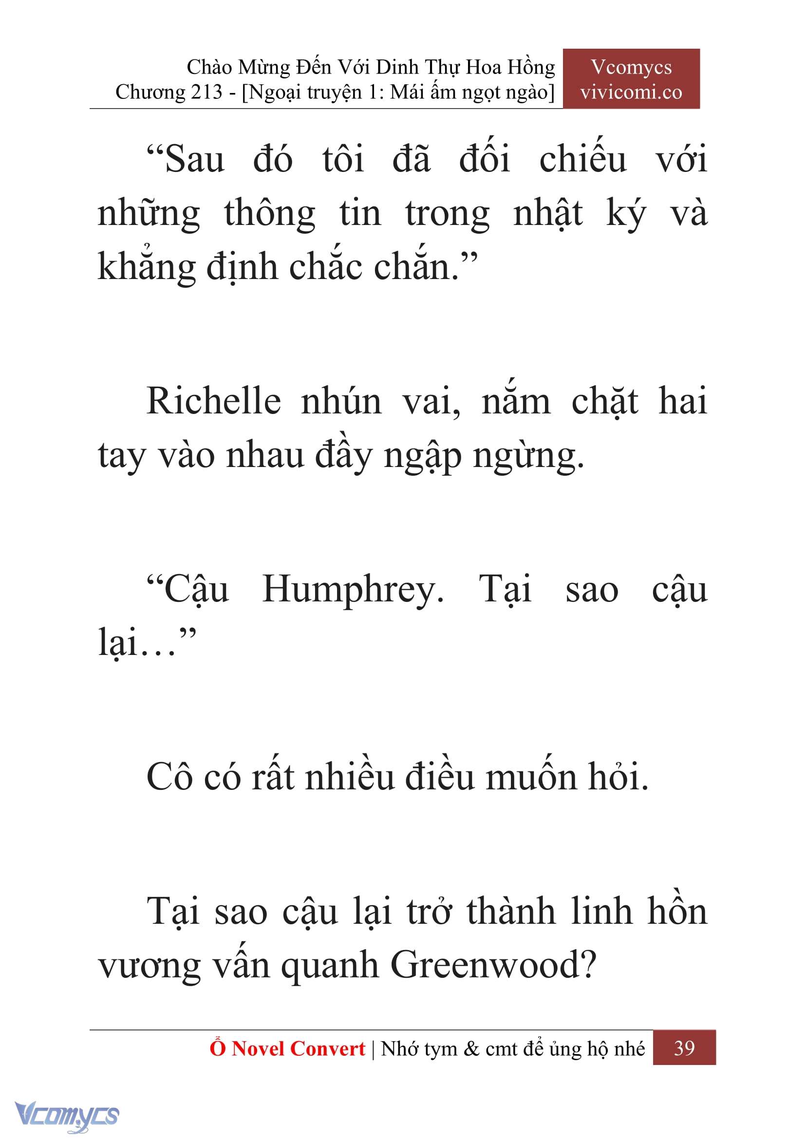 [Novel] Chào Mừng Đến Với Dinh Thự Hoa Hồng Chap 213 - Trang 2