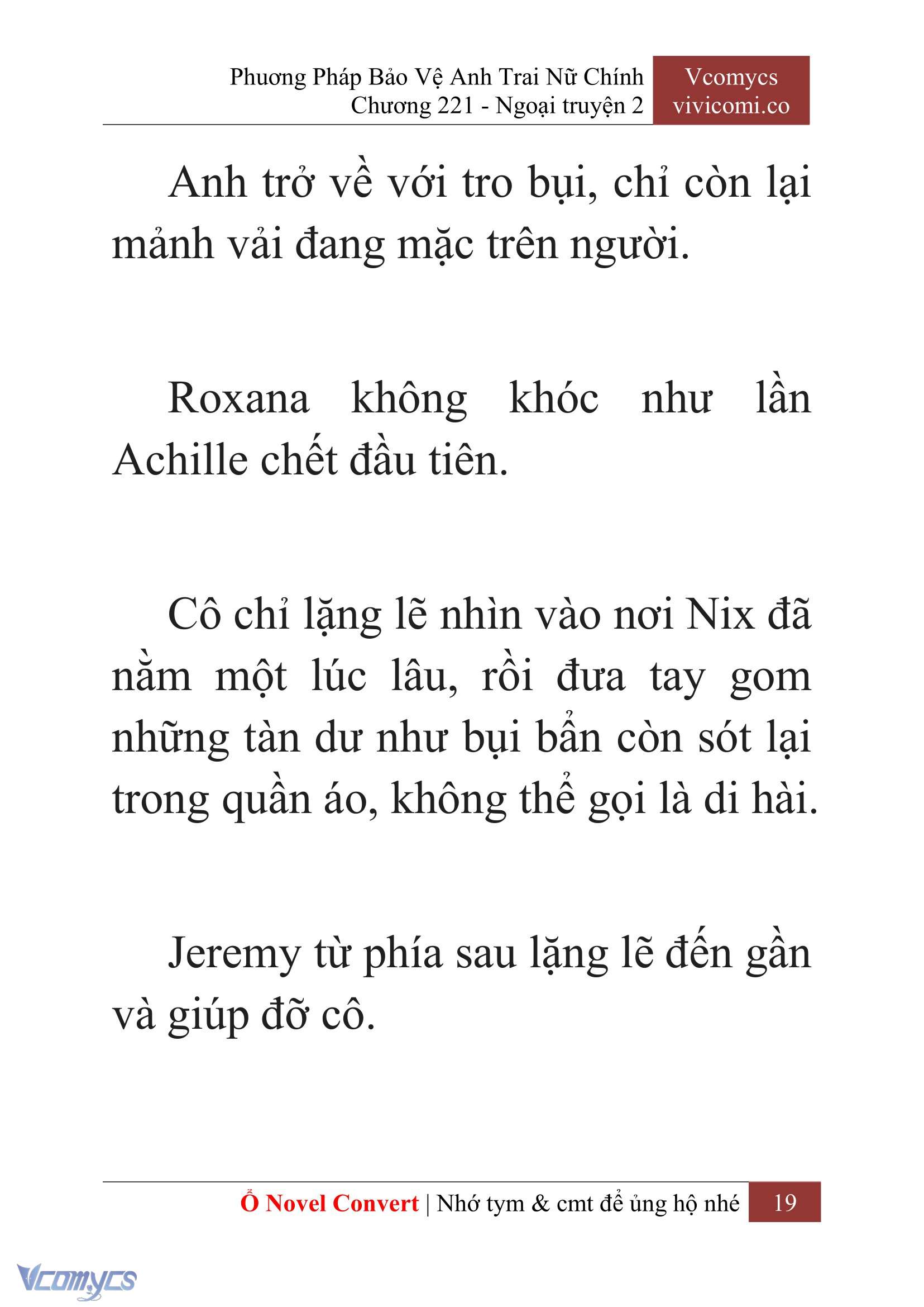 [Novel] Phương Pháp Bảo Vệ Anh Trai Nữ Chính Chap 221 - Trang 2