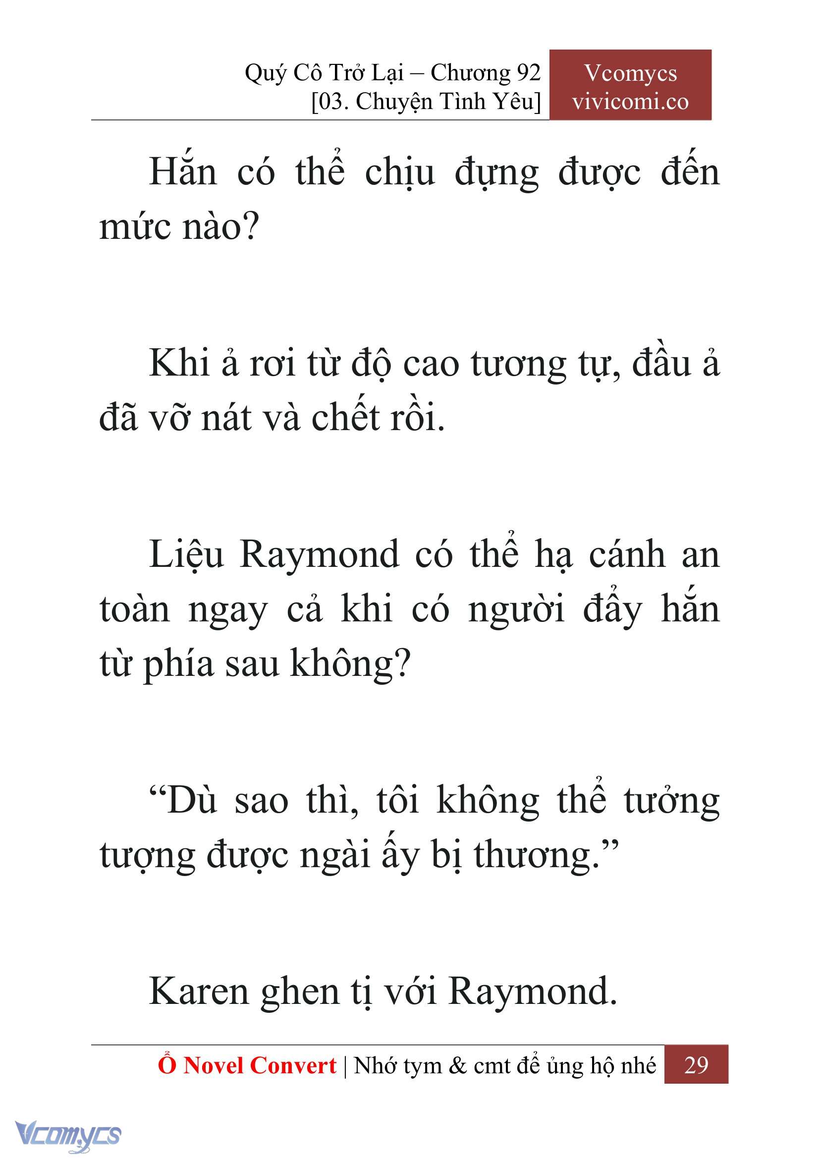 [Novel] Quý Cô Trở Lại Chap 92 - Trang 2