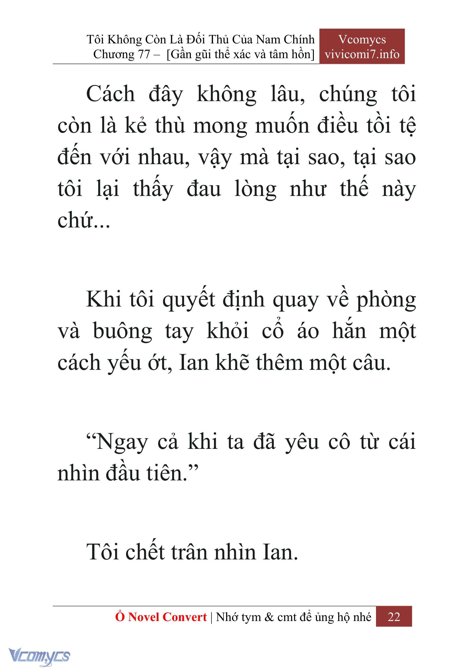 [Novel] Tôi Không Còn Là Đối Thủ Của Nam Chính Chap 77 - Trang 2