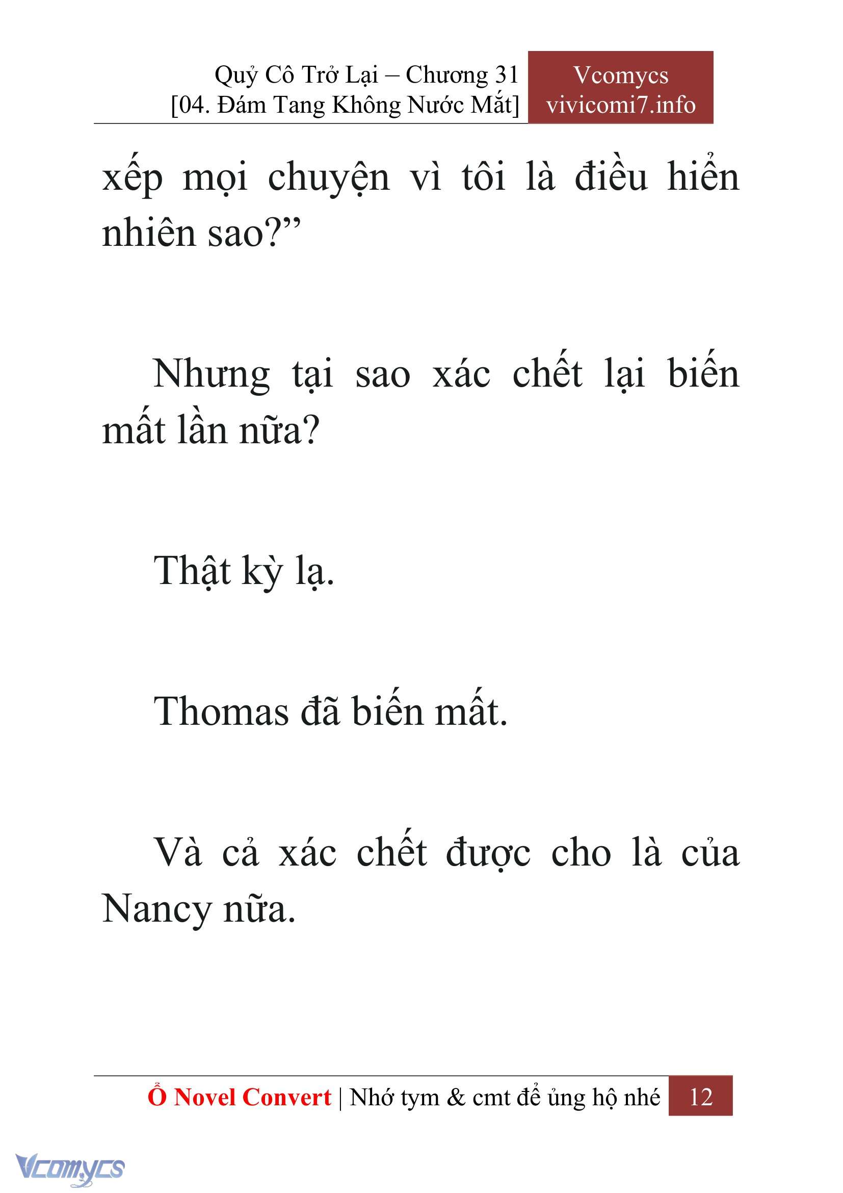 [Novel] Quý Cô Trở Lại Chap 31 - Trang 2