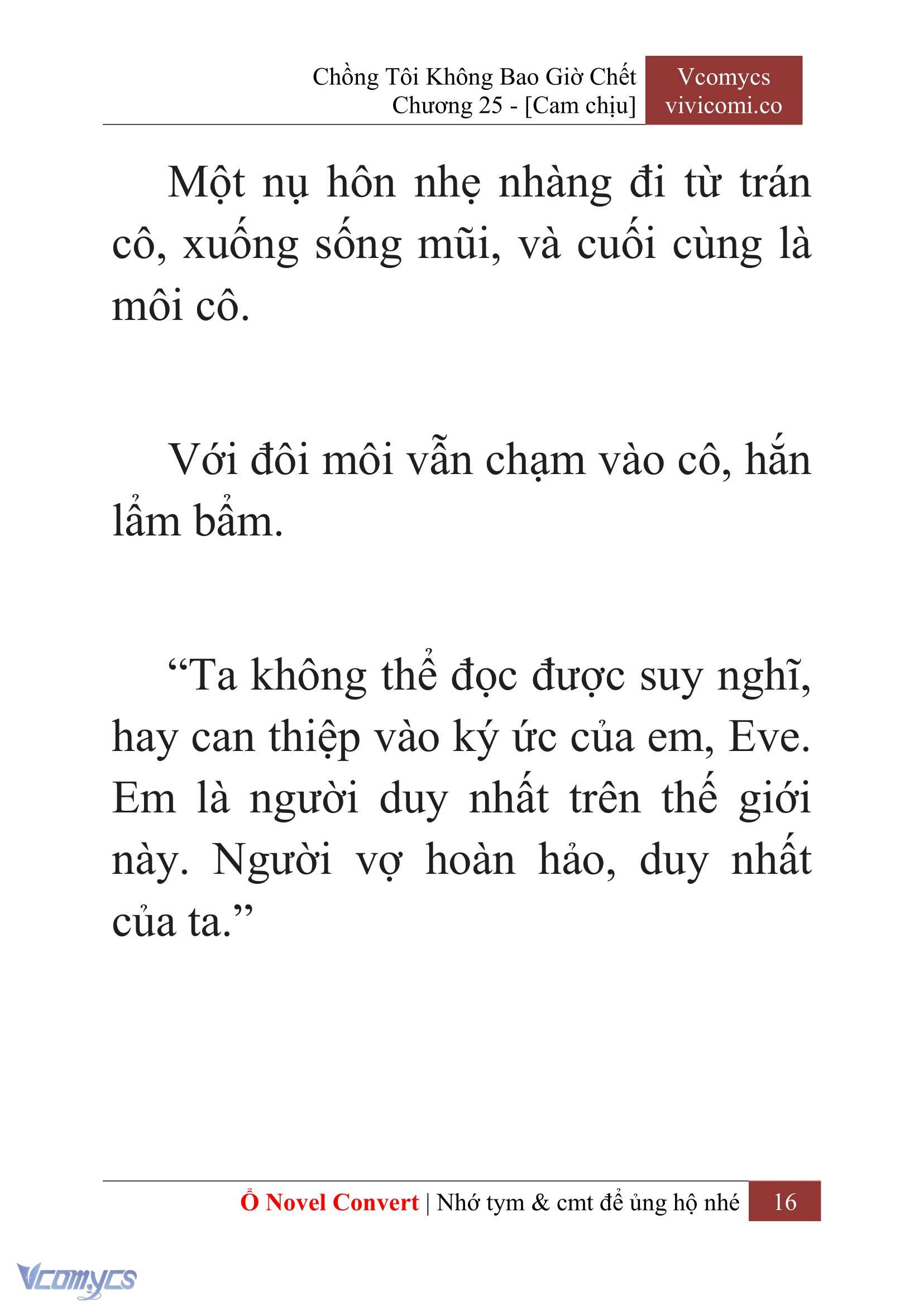 [Novel] Chồng Tôi Không Bao Giờ Chết Chap 25 - Trang 2