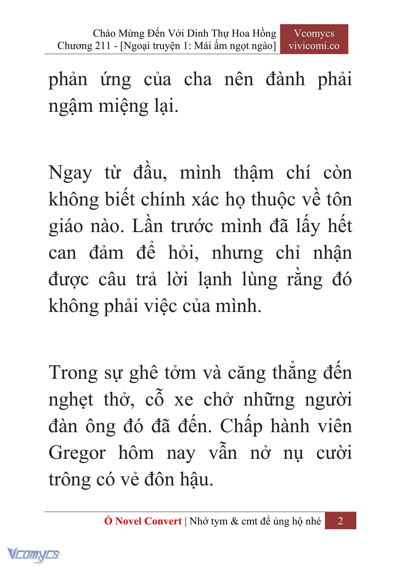 [Novel] Chào Mừng Đến Với Dinh Thự Hoa Hồng Chap 211 - Trang 2