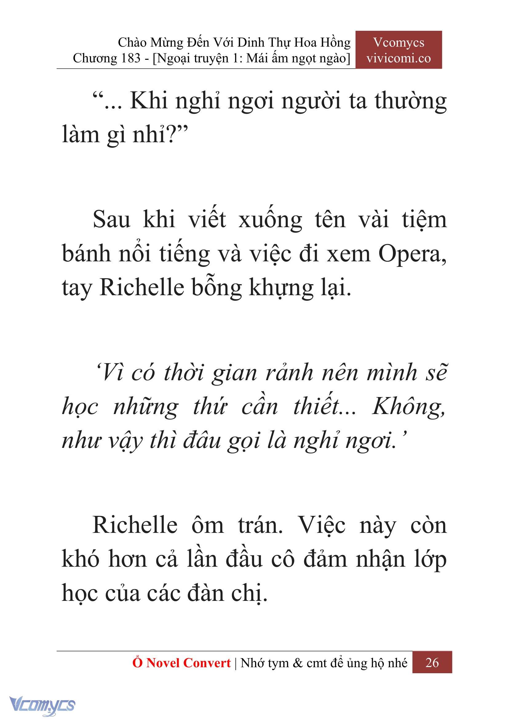 [Novel] Chào Mừng Đến Với Dinh Thự Hoa Hồng Chap 183 - Trang 2