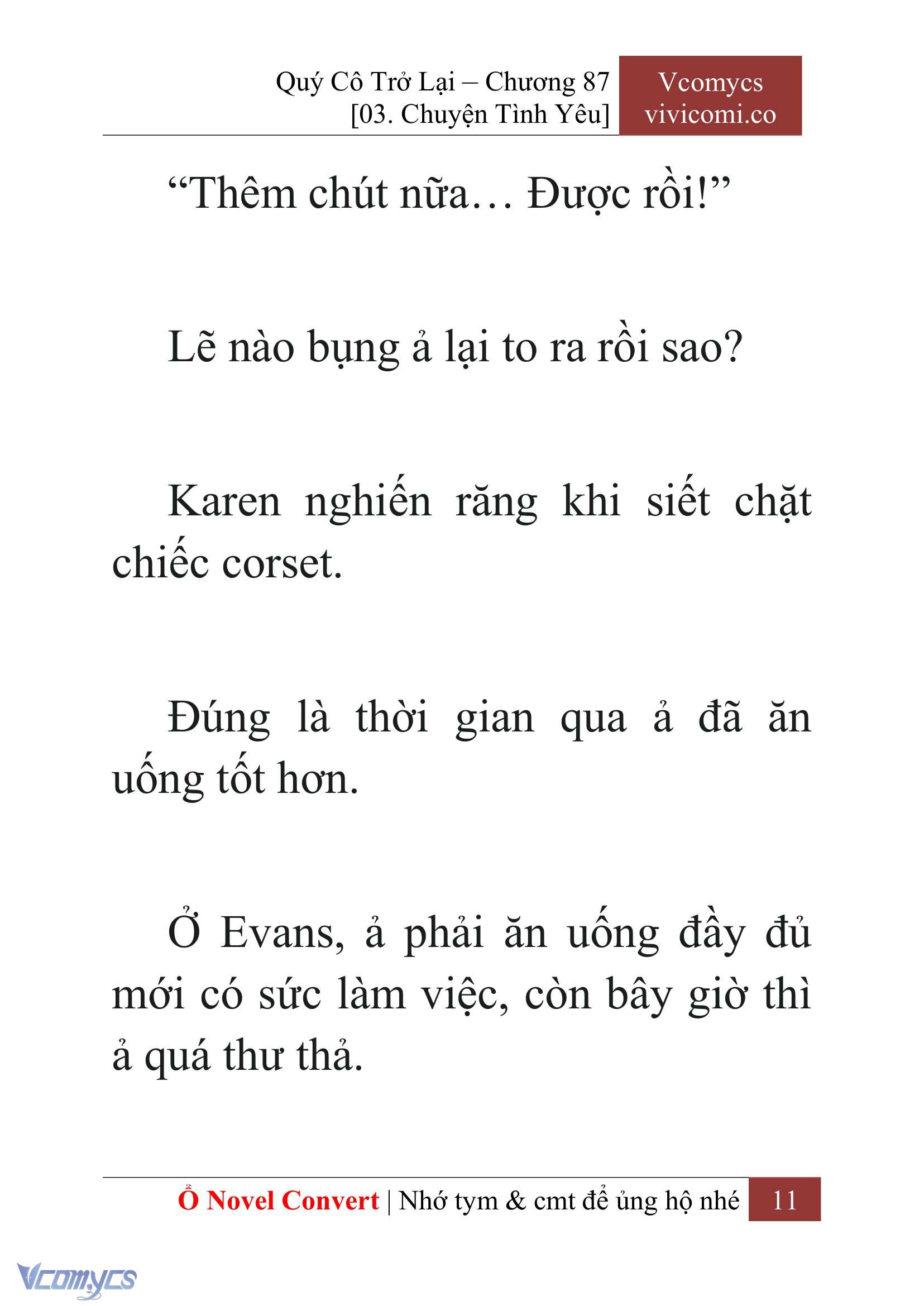 [Novel] Quý Cô Trở Lại Chap 87 - Trang 2