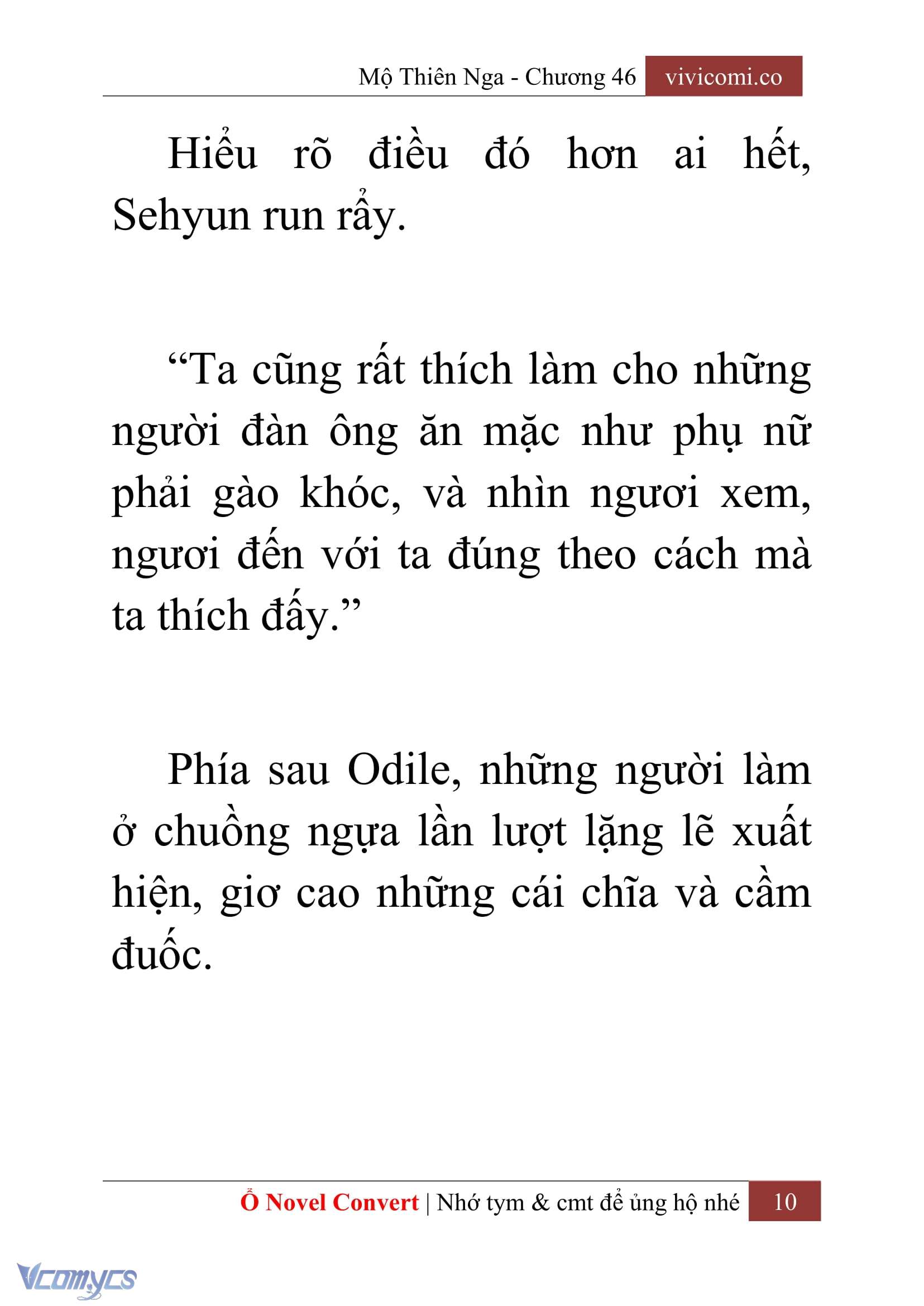 [Novel] Mộ Thiên Nga Chap 46 - Trang 2