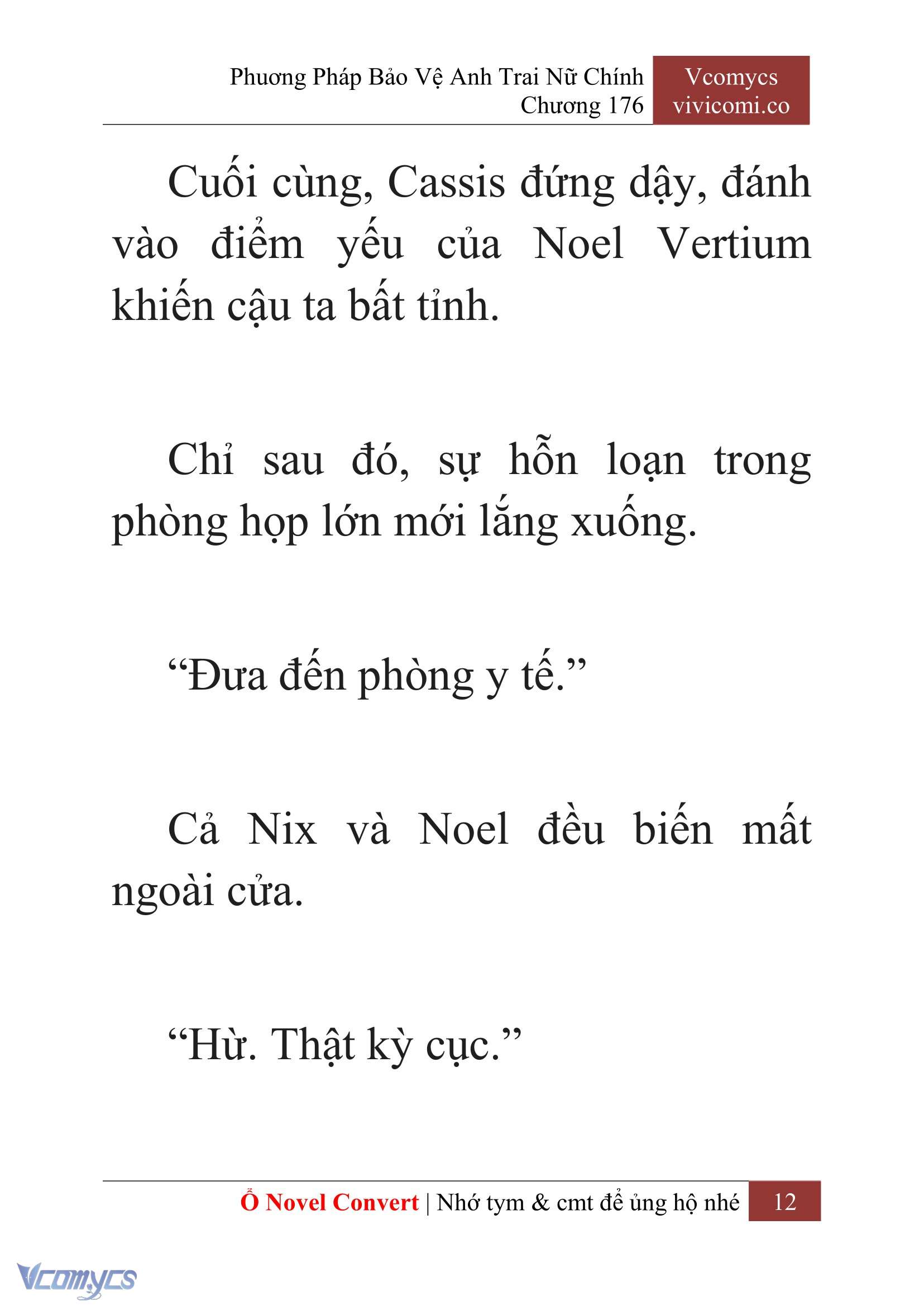 [Novel] Phương Pháp Bảo Vệ Anh Trai Nữ Chính Chap 176 - Trang 2