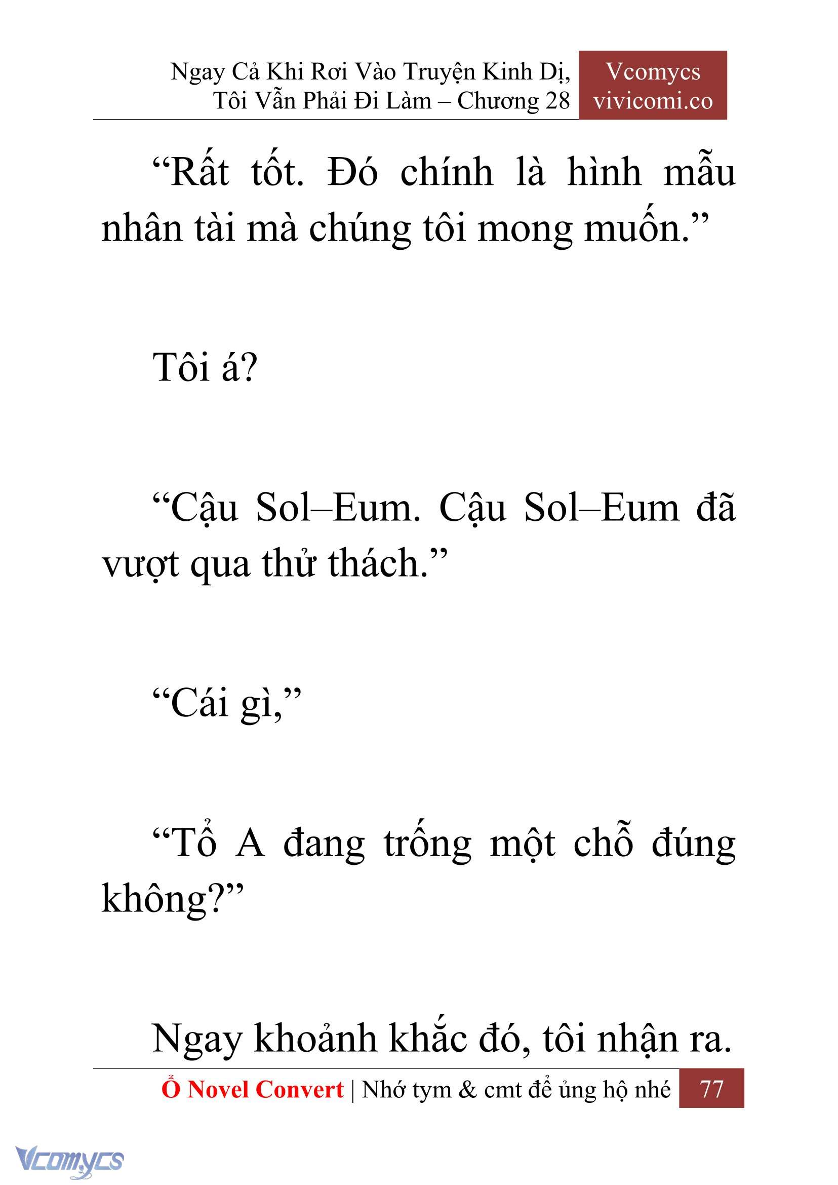 [Novel] Ngay Cả Khi Rơi Vào Truyện Kinh Dị, Tôi Vẫn Phải Đi Làm Chap 28 - Trang 2