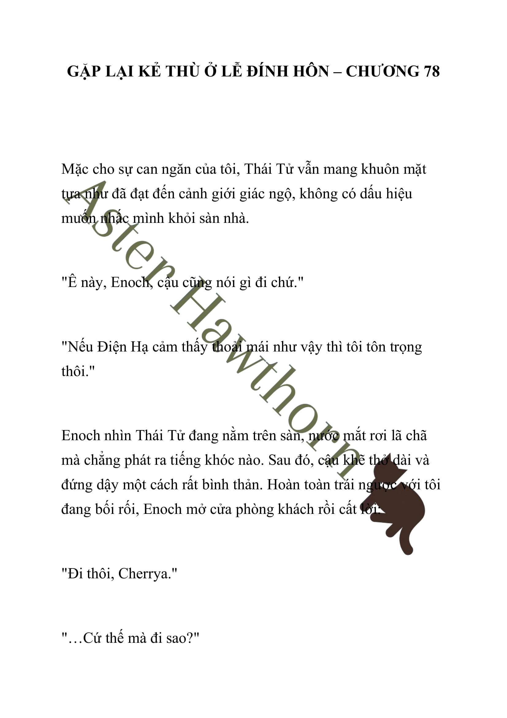 [NOVEL] Gặp Lại Kẻ Thù Ở Lễ Đính Hôn Chap 78 - Trang 2