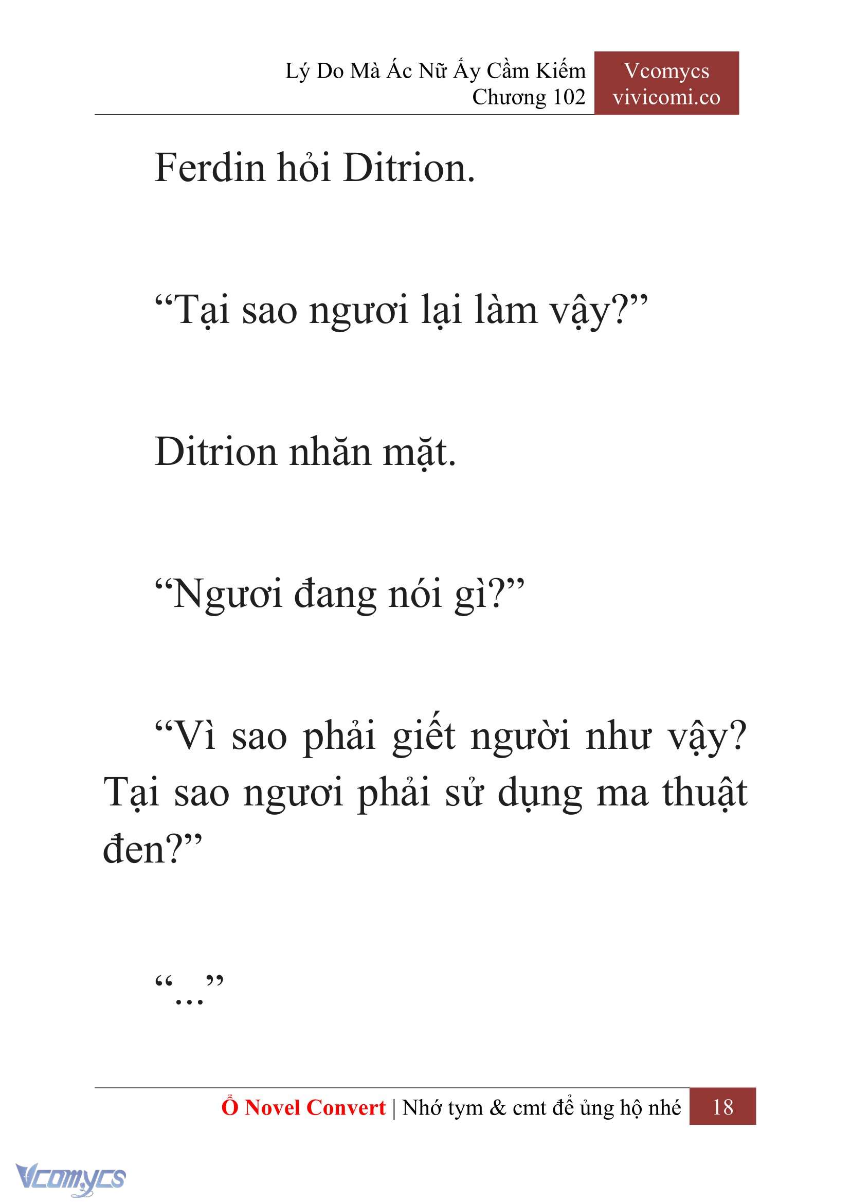 [Novel] Lý Do Mà Ác Nữ Ấy Cầm Kiếm Chap 102 - Trang 2