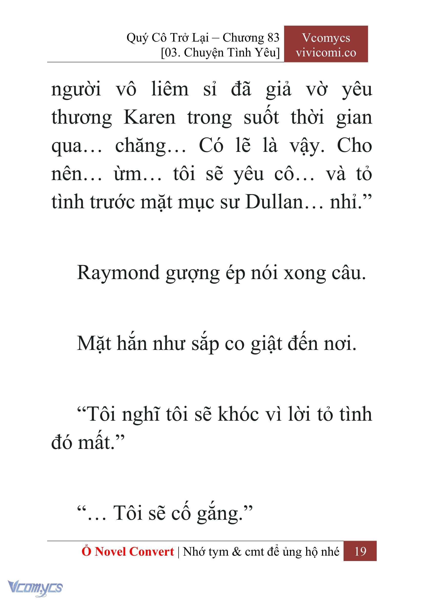 [Novel] Quý Cô Trở Lại Chap 83 - Trang 2