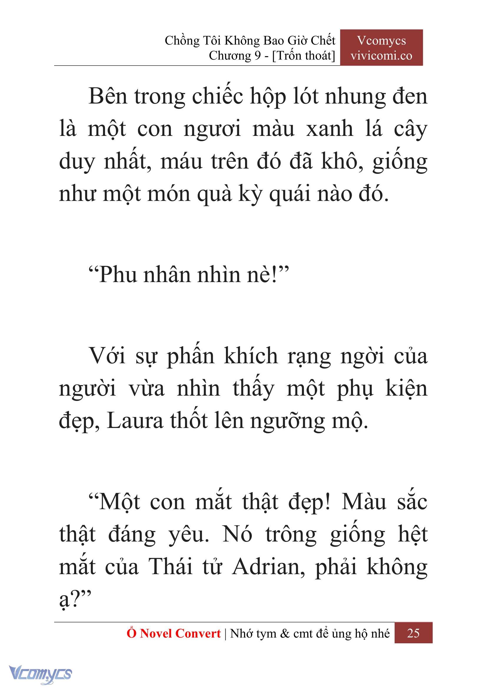 [Novel] Chồng Tôi Không Bao Giờ Chết Chap 9 - Trang 2