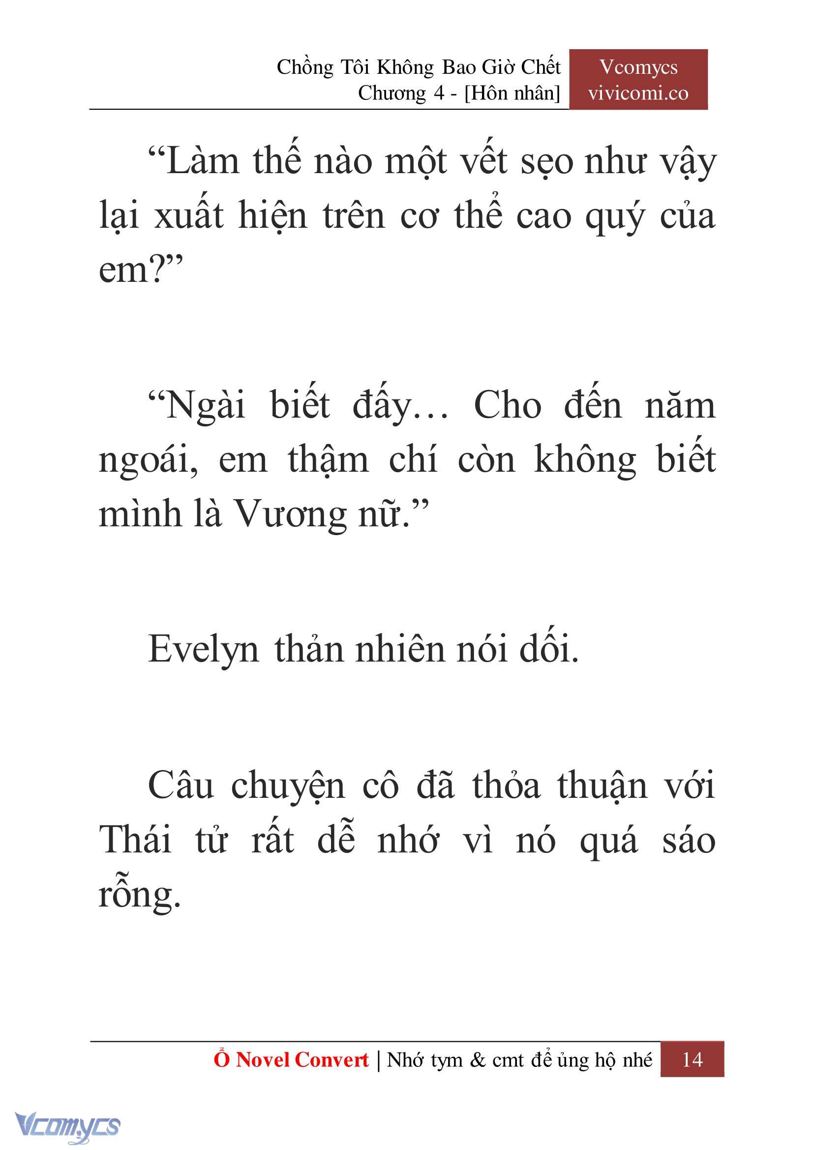 [Novel] Chồng Tôi Không Bao Giờ Chết Chap 4 - Trang 2