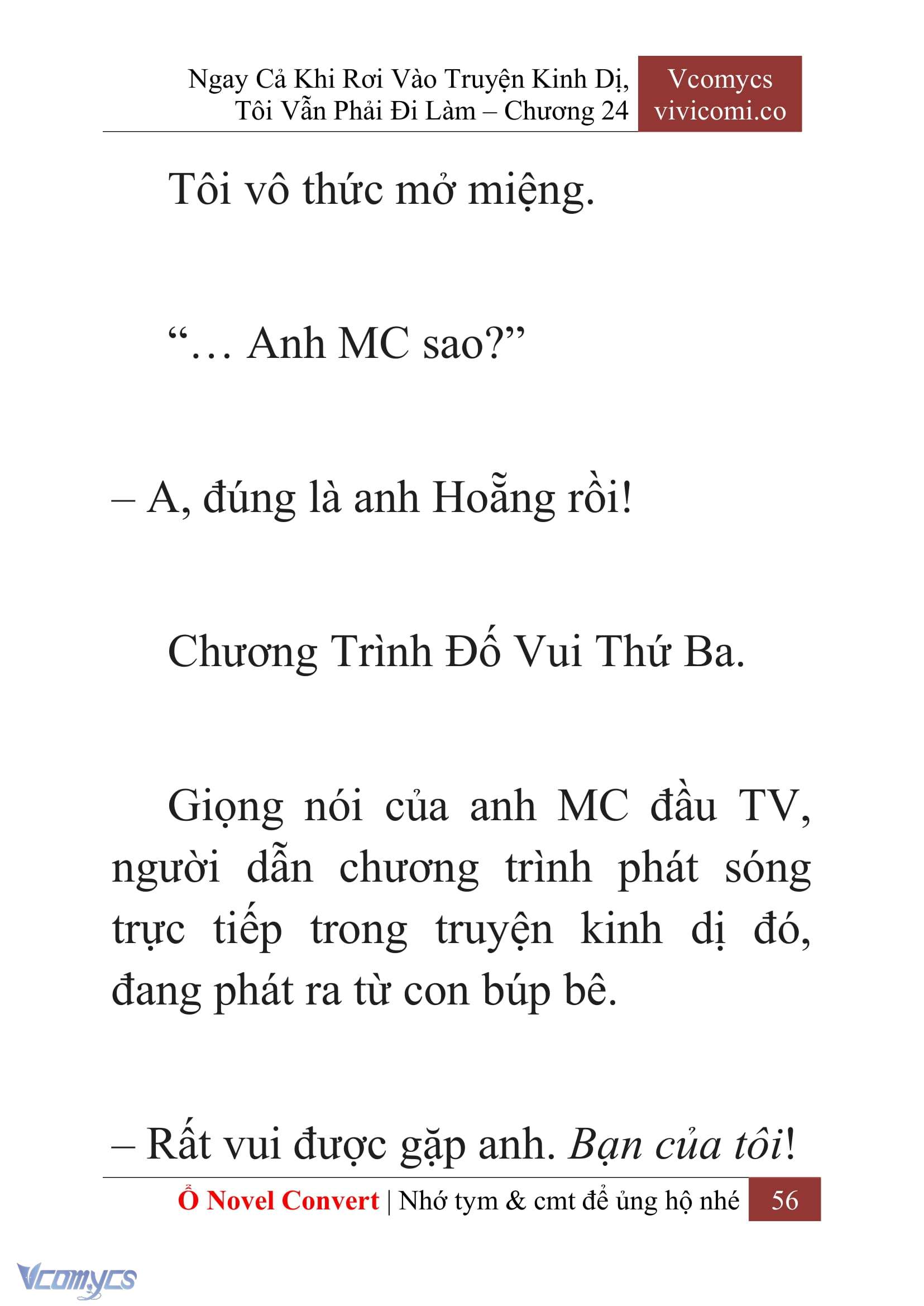 [Novel] Ngay Cả Khi Rơi Vào Truyện Kinh Dị, Tôi Vẫn Phải Đi Làm Chap 24 - Trang 2