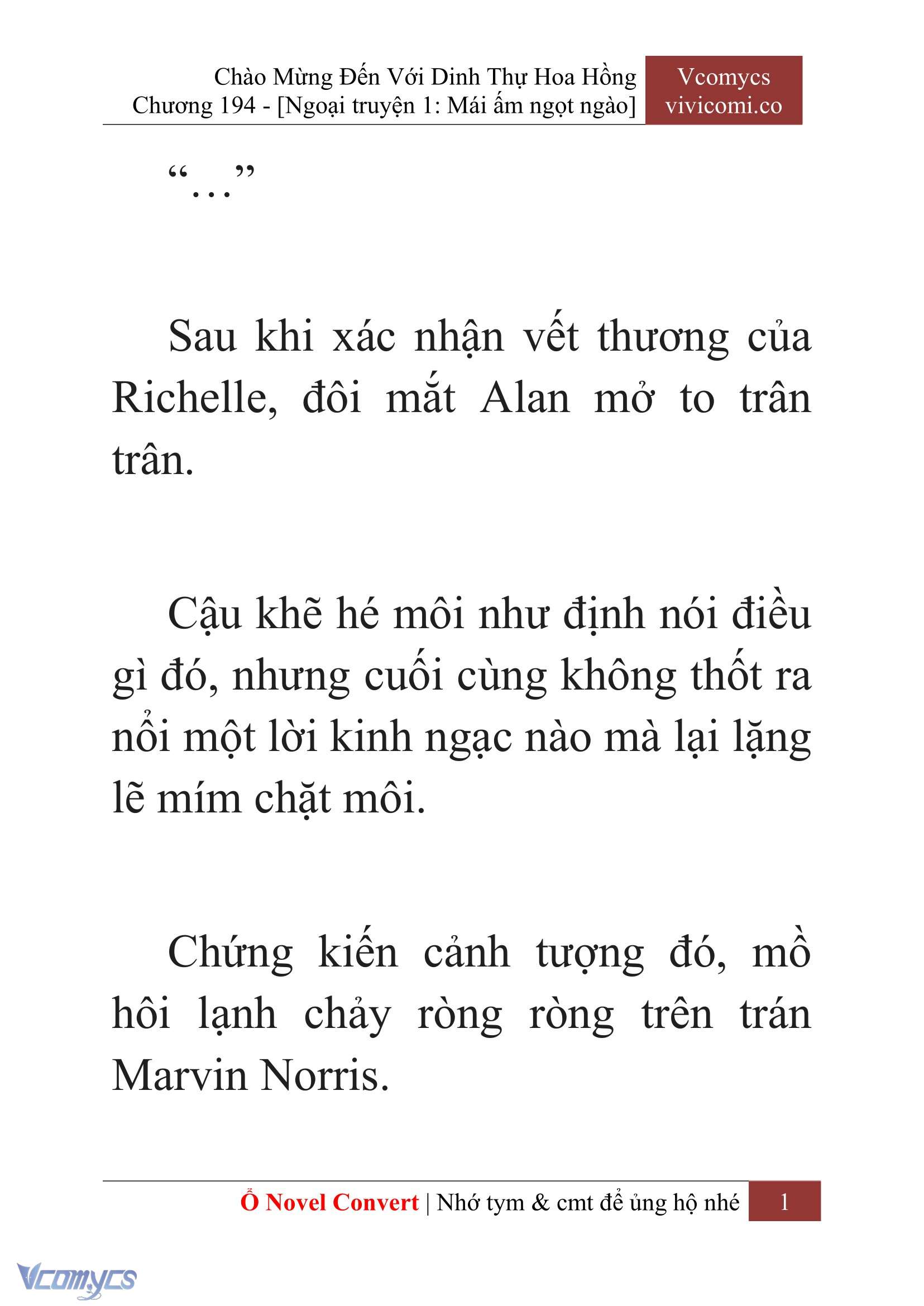 [Novel] Chào Mừng Đến Với Dinh Thự Hoa Hồng Chap 194 - Trang 2