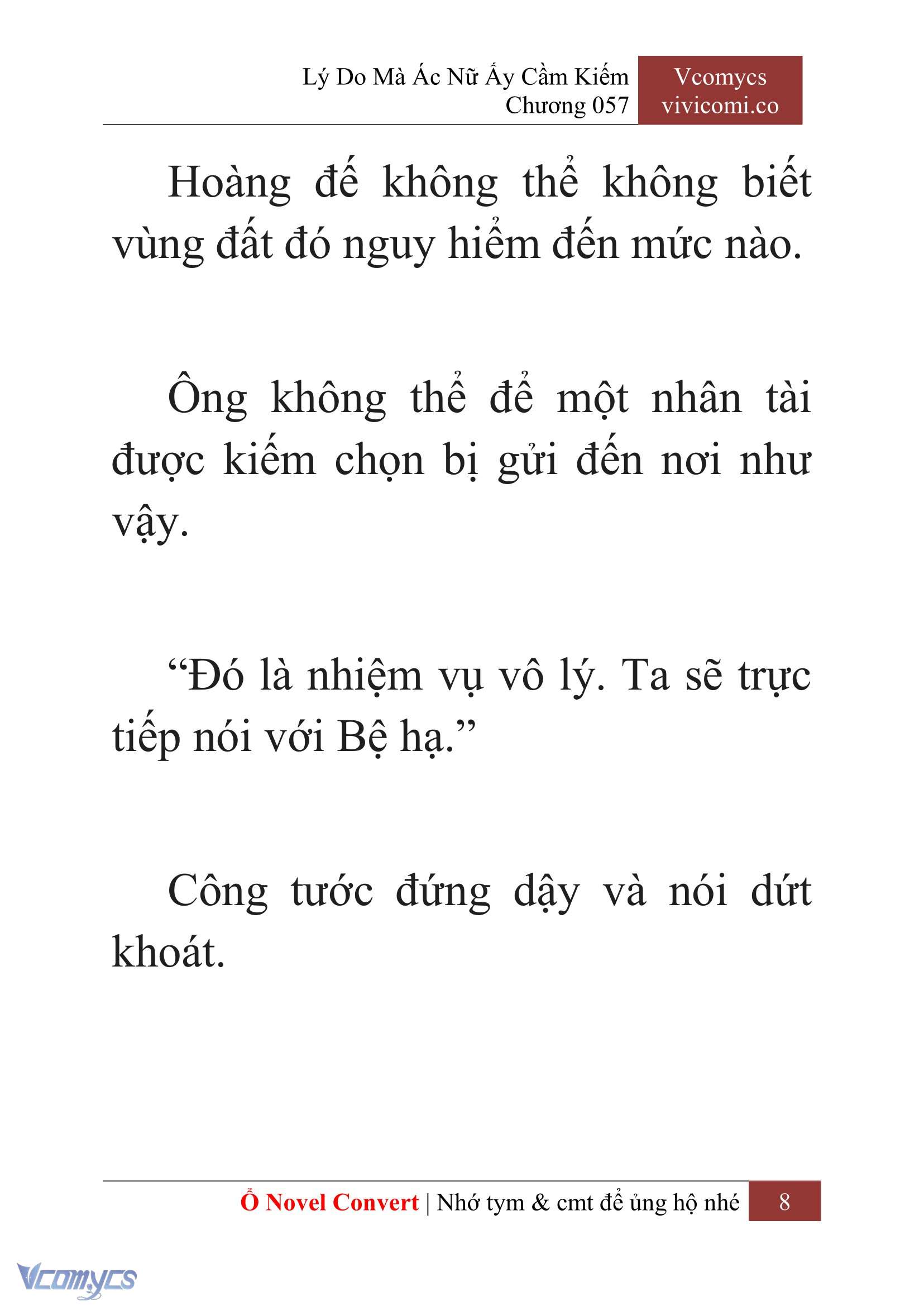[Novel] Lý Do Mà Ác Nữ Ấy Cầm Kiếm Chap 57 - Trang 2