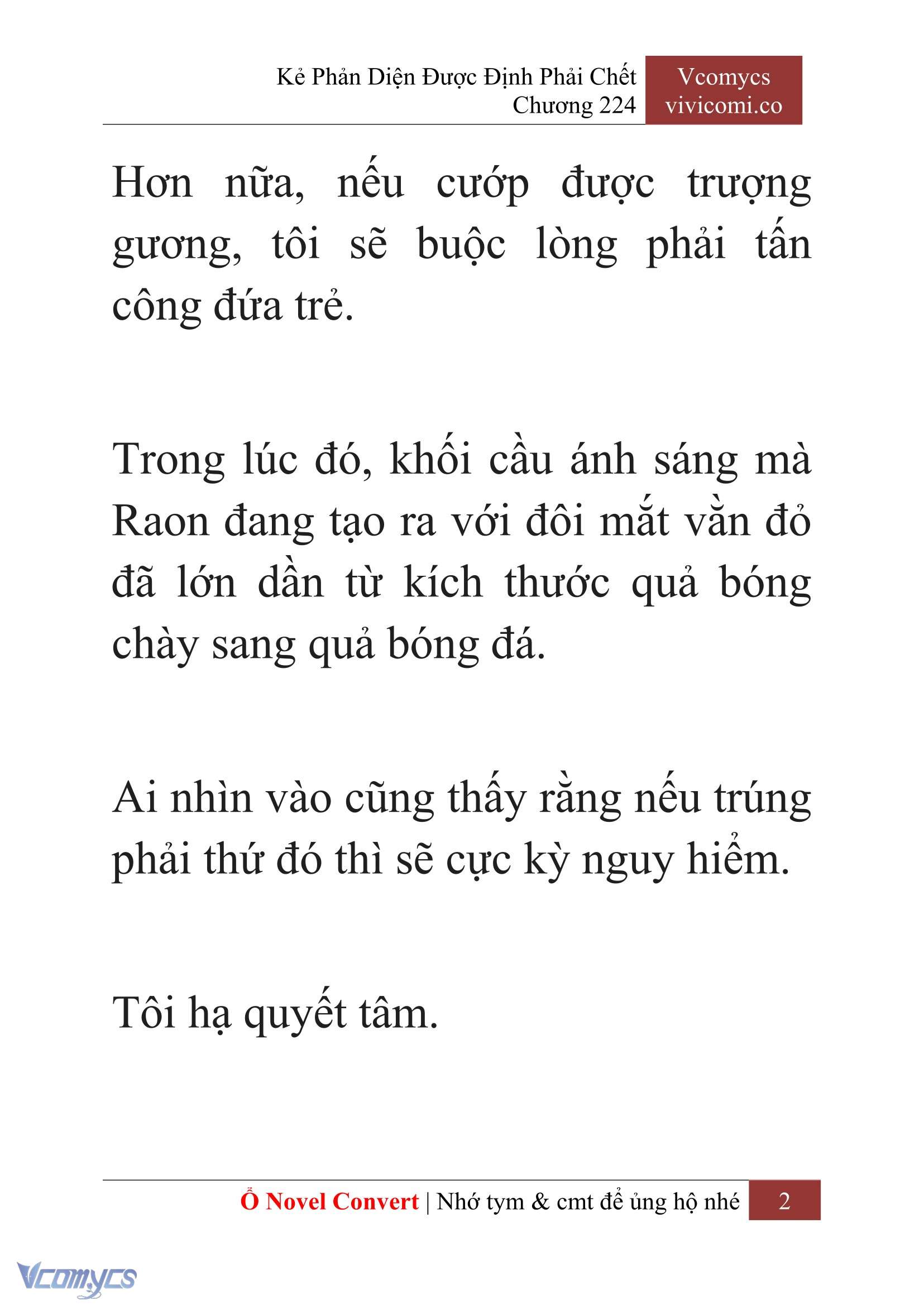 [Novel] Kẻ Phản Diện Được Định Phải Chết Chap 224 - Trang 2