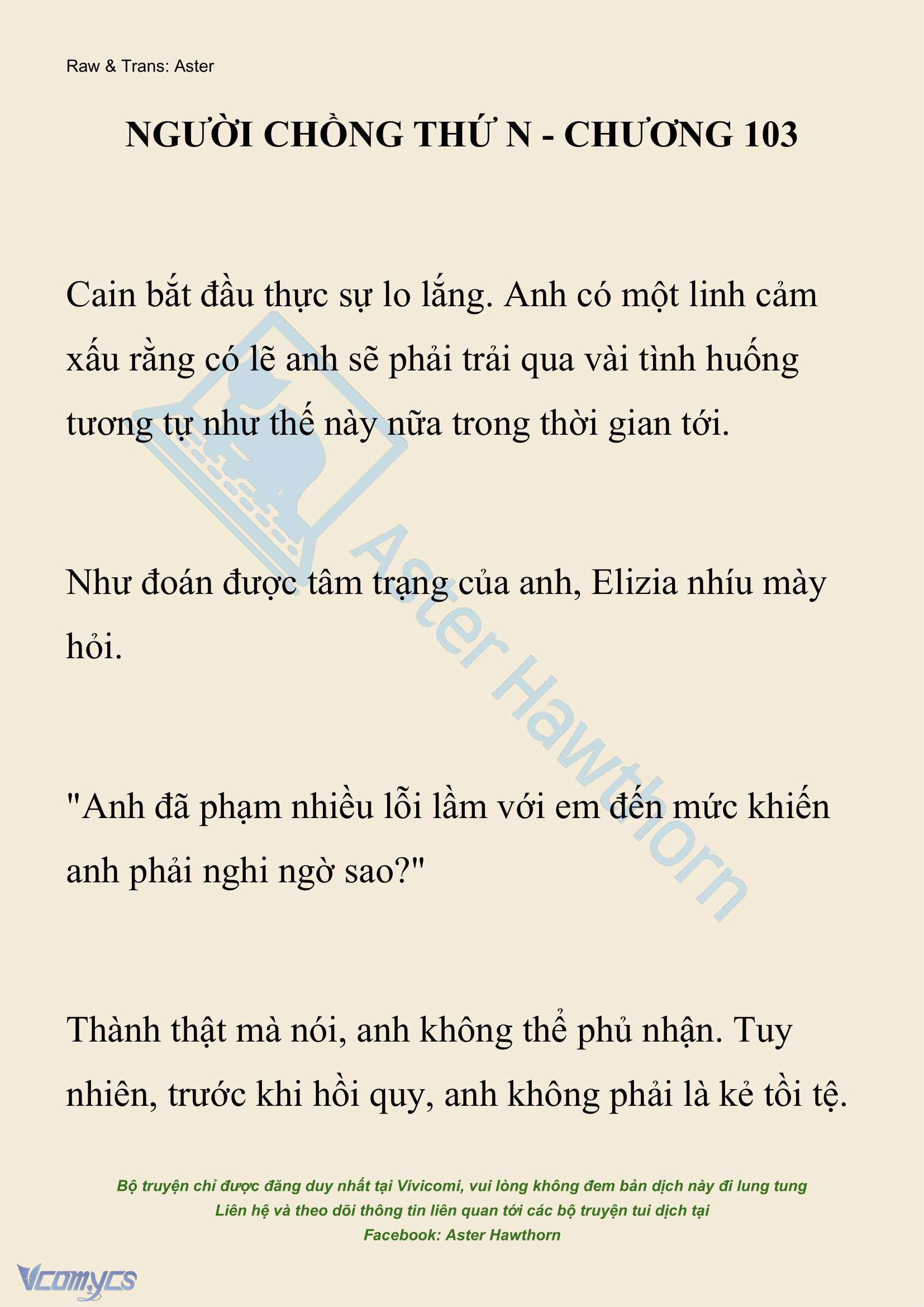 [NOVEL] Người Chồng Thứ N Chap 103 - Trang 2