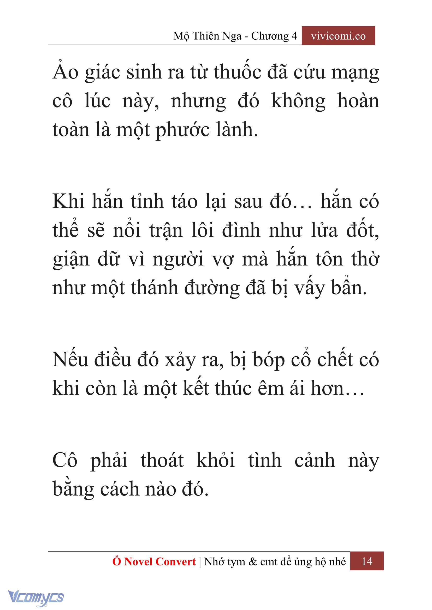 [Novel] Mộ Thiên Nga Chap 4 - Trang 2