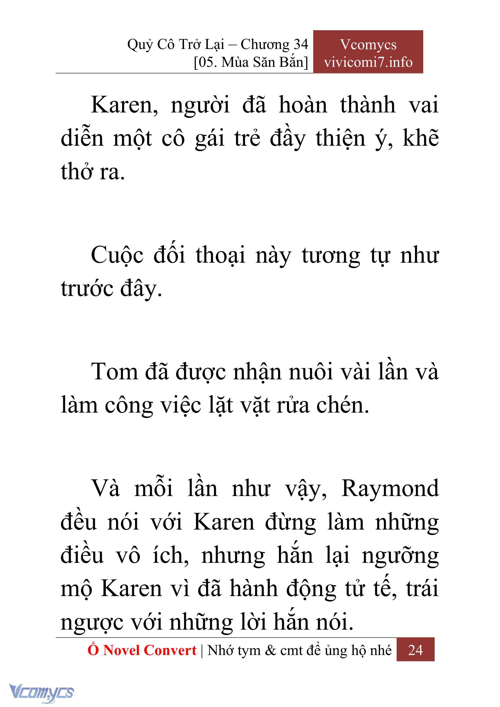 [Novel] Quý Cô Trở Lại Chap 34 - Trang 2