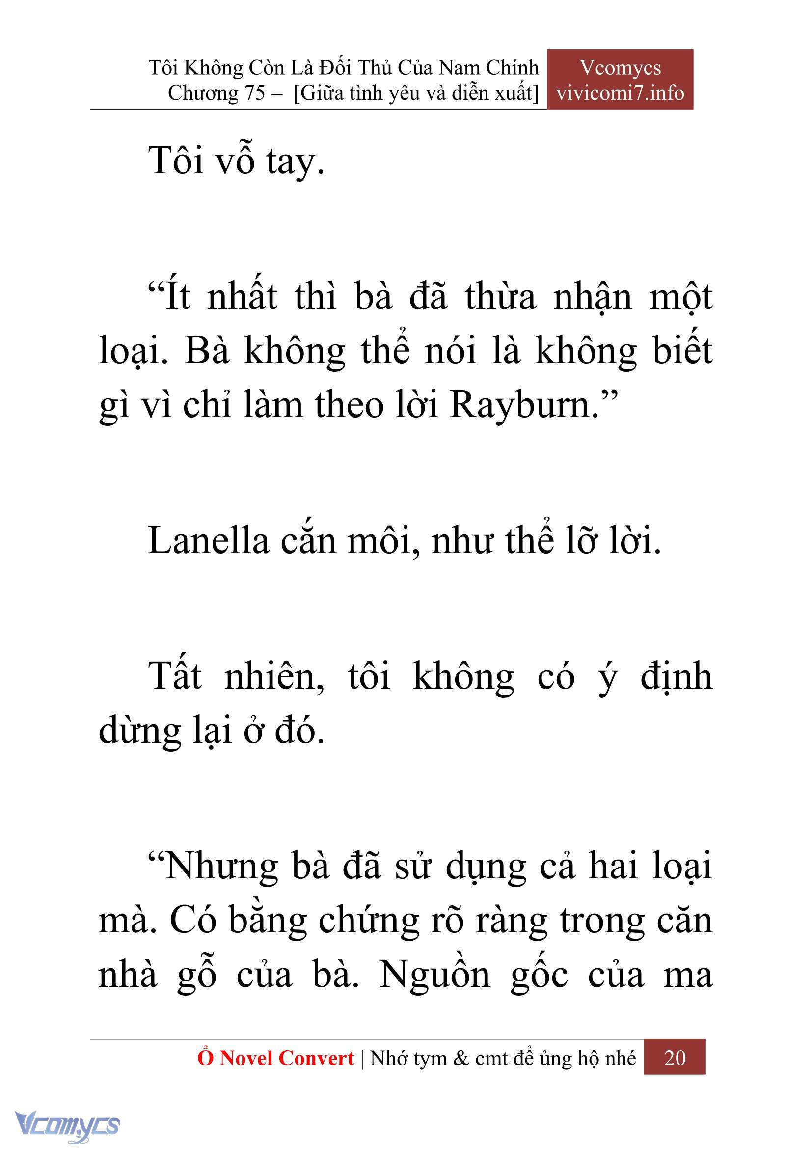 [Novel] Tôi Không Còn Là Đối Thủ Của Nam Chính Chap 75 - Trang 2