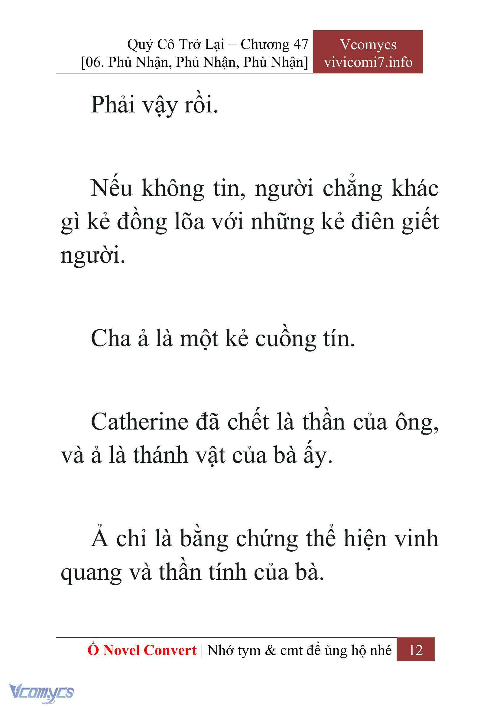 [Novel] Quý Cô Trở Lại Chap 47 - Trang 2