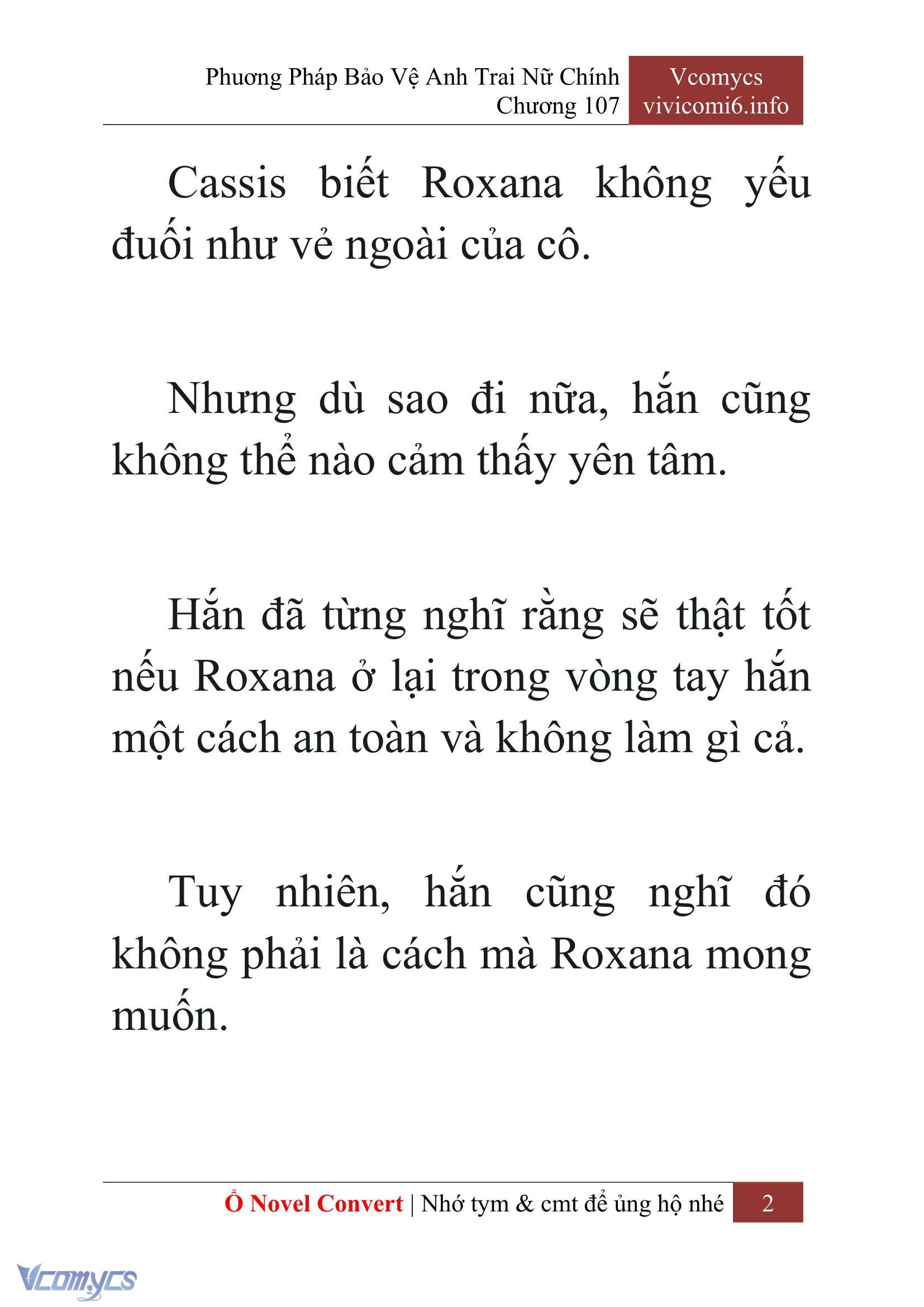 [Novel] Phương Pháp Bảo Vệ Anh Trai Nữ Chính Chap 107 - Trang 2