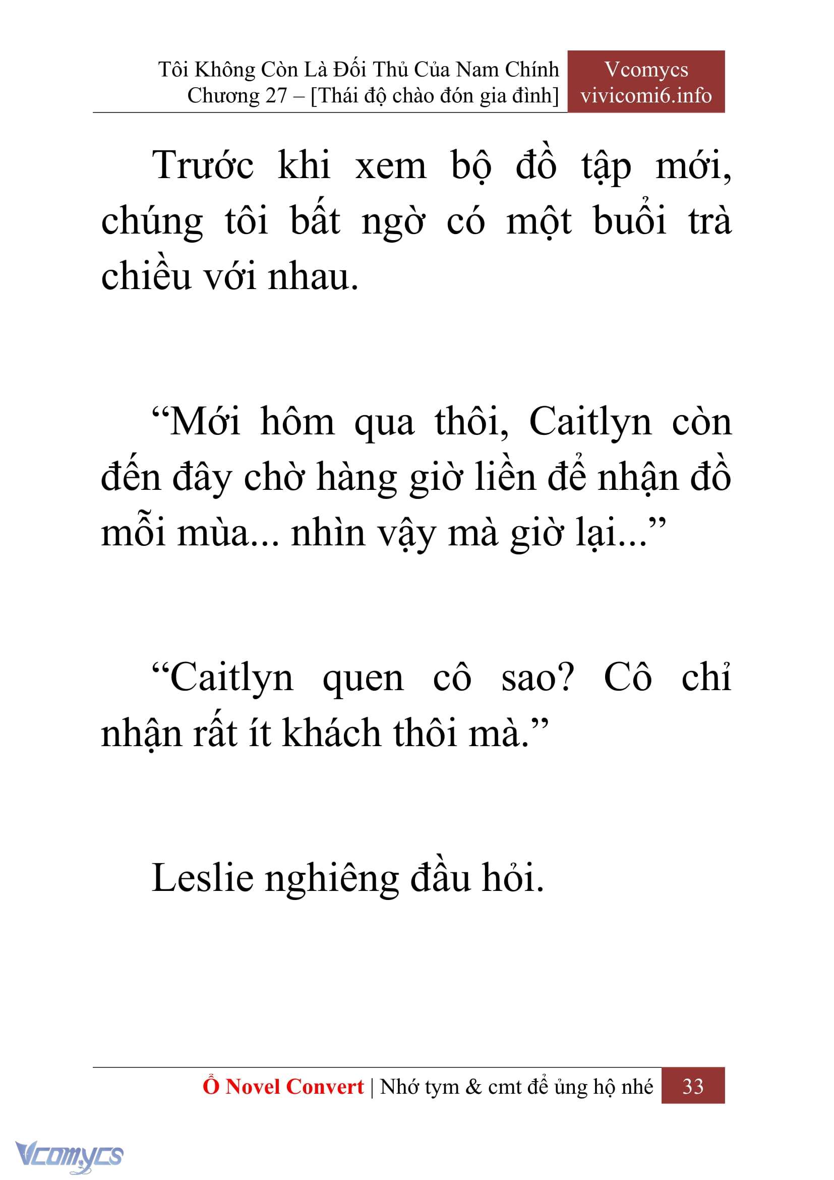 [Novel] Tôi Không Còn Là Đối Thủ Của Nam Chính Chap 27 - Trang 2