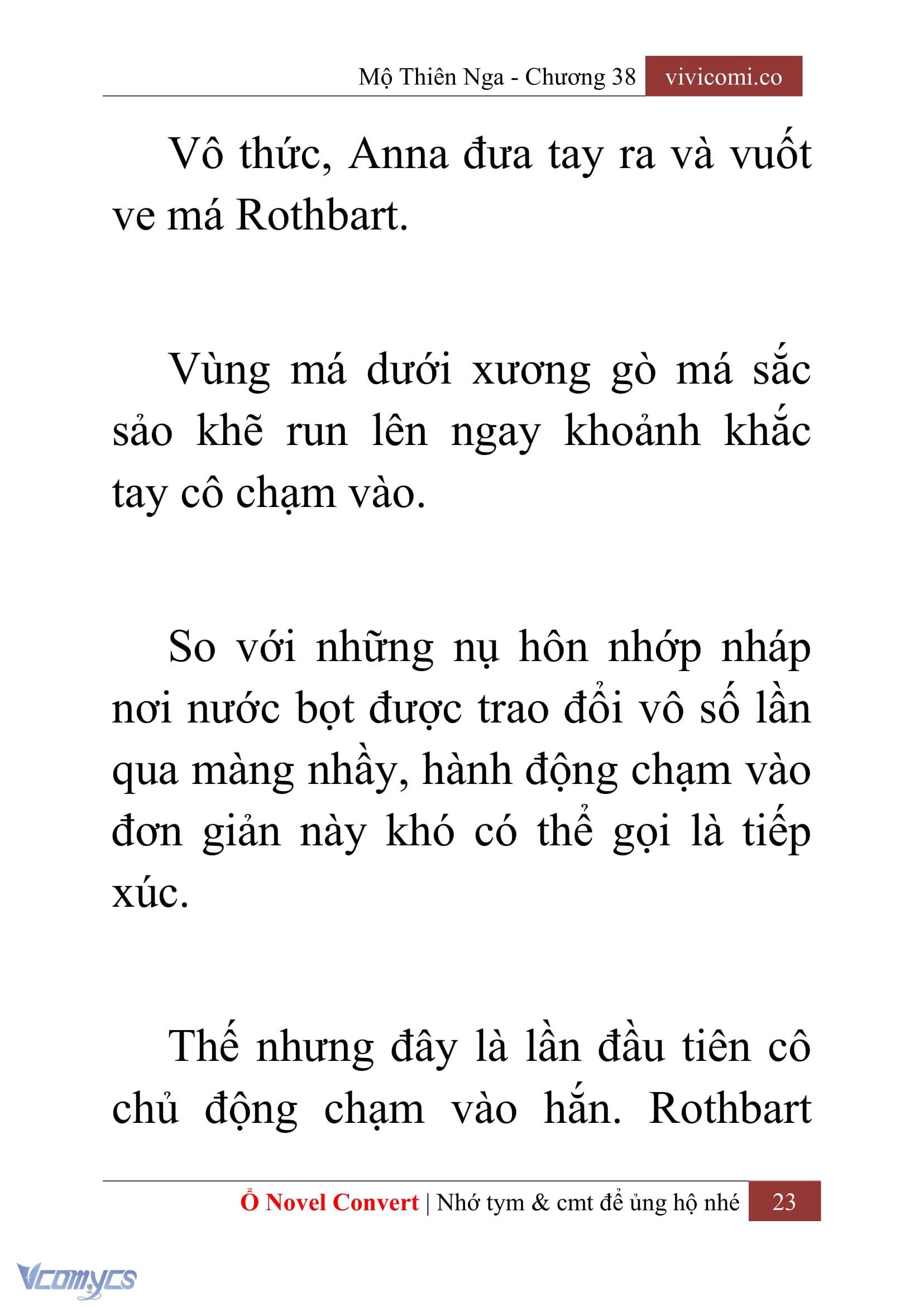 [Novel] Mộ Thiên Nga Chap 38 - Trang 2