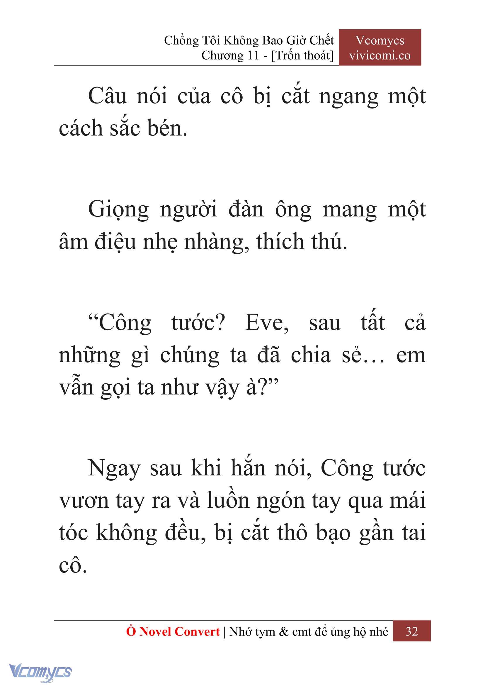 [Novel] Chồng Tôi Không Bao Giờ Chết Chap 11 - Trang 2