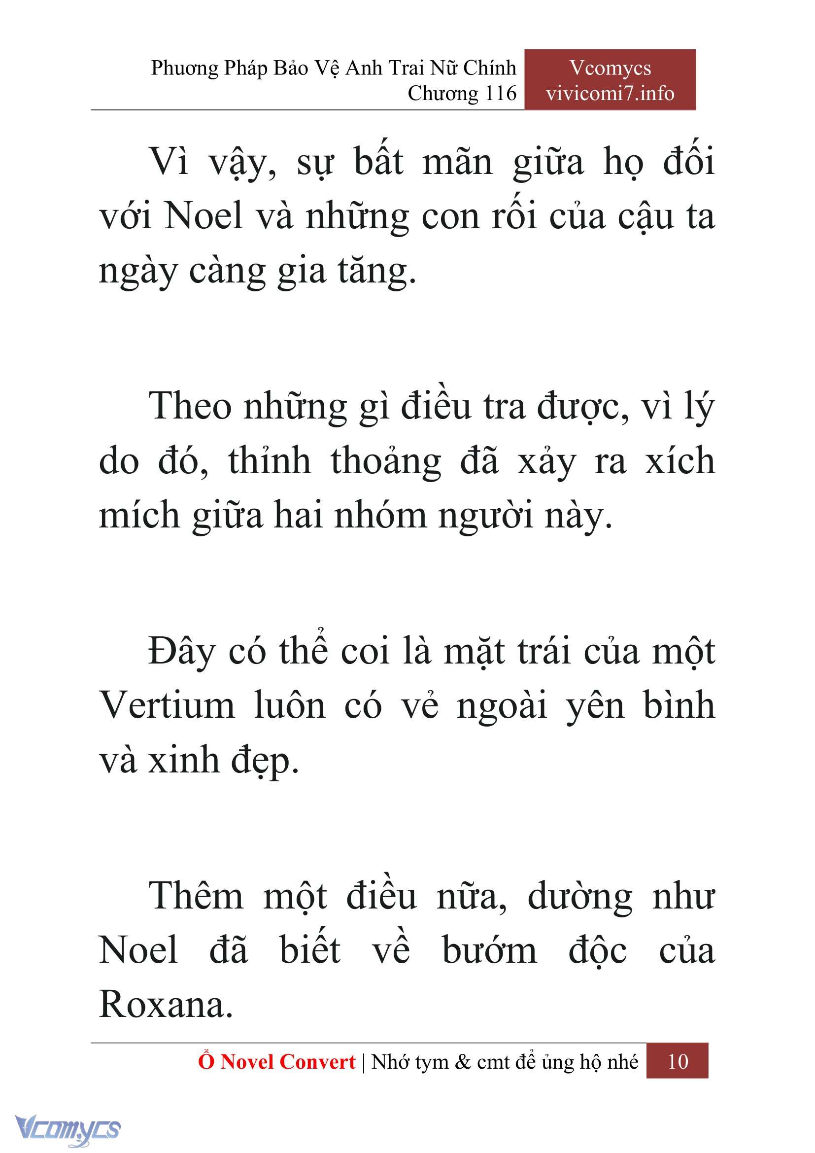 [Novel] Phương Pháp Bảo Vệ Anh Trai Nữ Chính Chap 116 - Trang 2