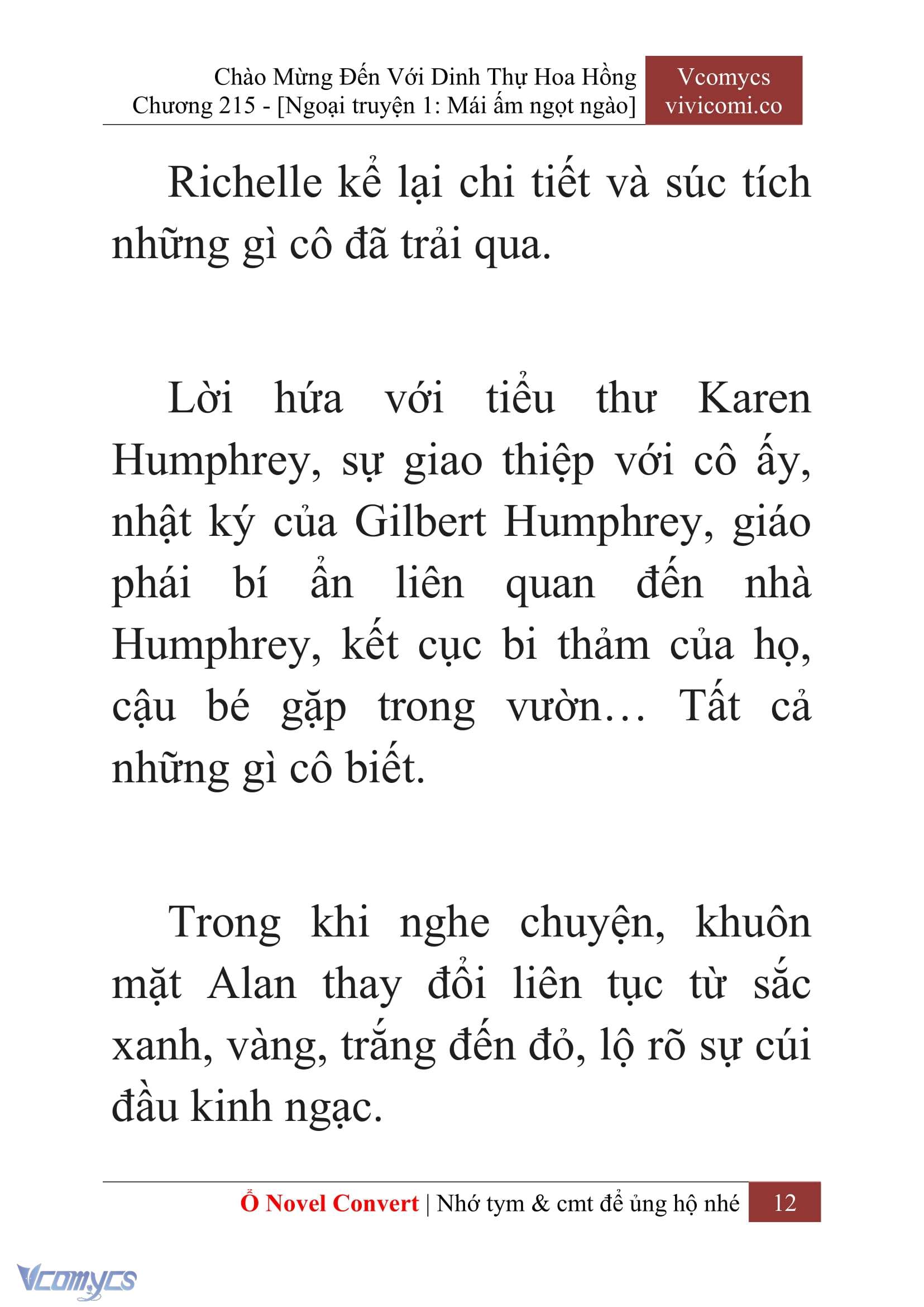 [Novel] Chào Mừng Đến Với Dinh Thự Hoa Hồng Chap 215 - Trang 2