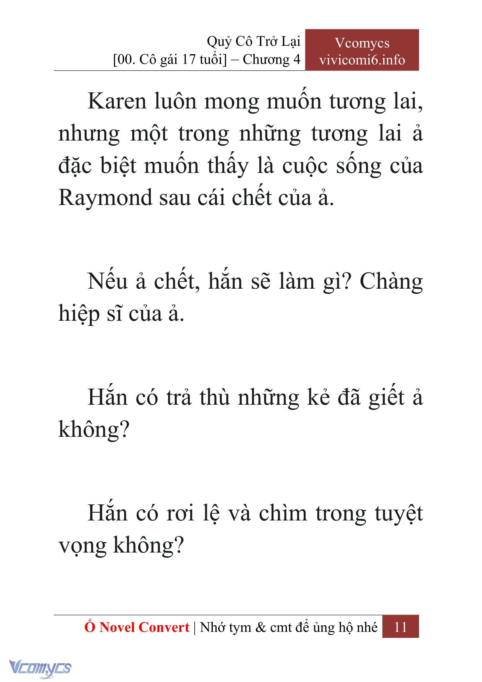 [Novel] Quý Cô Trở Lại Chap 4 - Trang 2