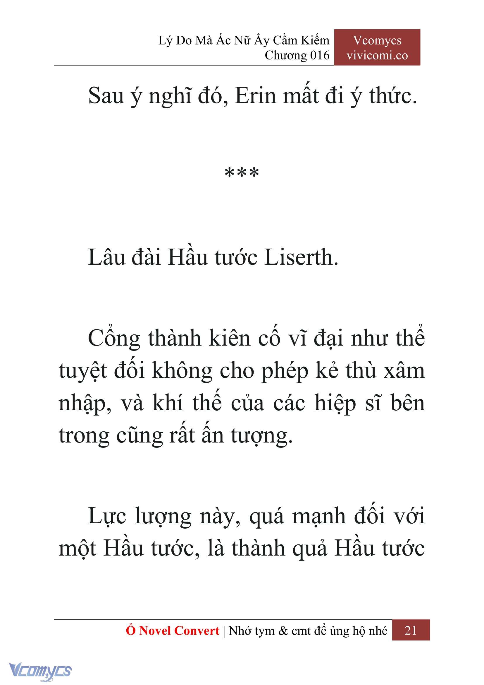 [Novel] Lý Do Mà Ác Nữ Ấy Cầm Kiếm Chap 16 - Trang 2