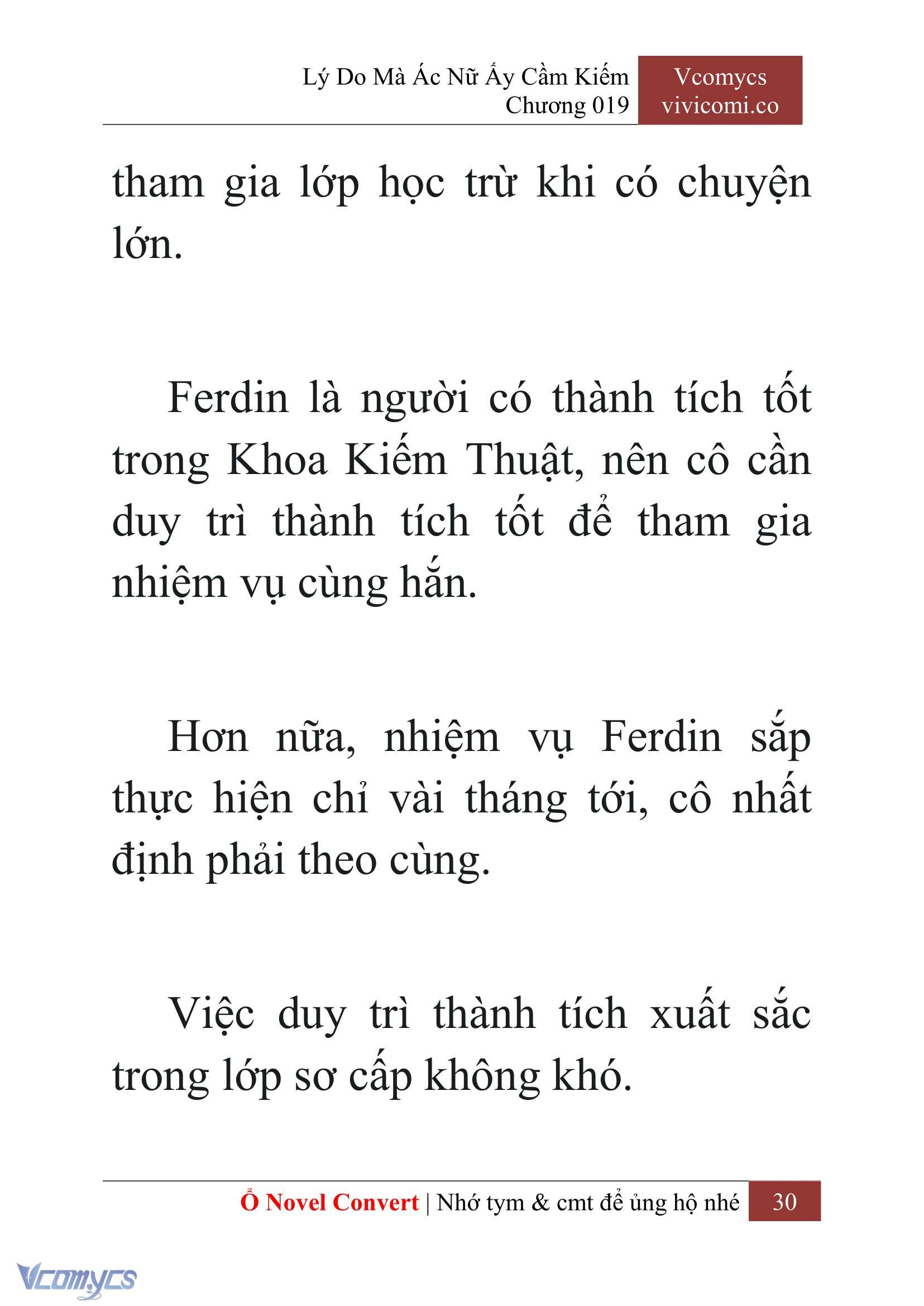 [Novel] Lý Do Mà Ác Nữ Ấy Cầm Kiếm Chap 19 - Trang 2