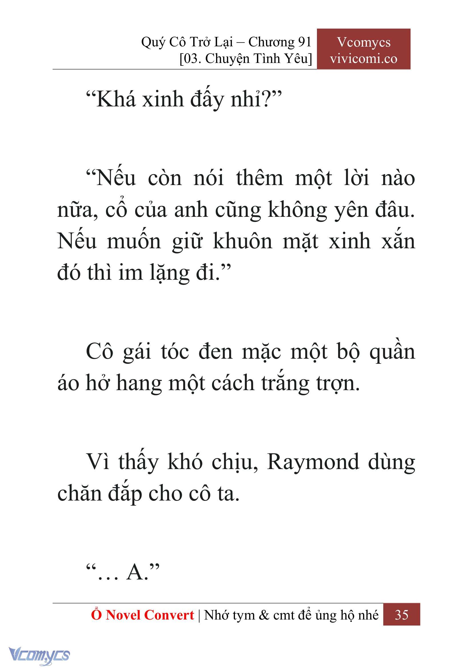 [Novel] Quý Cô Trở Lại Chap 91 - Trang 2