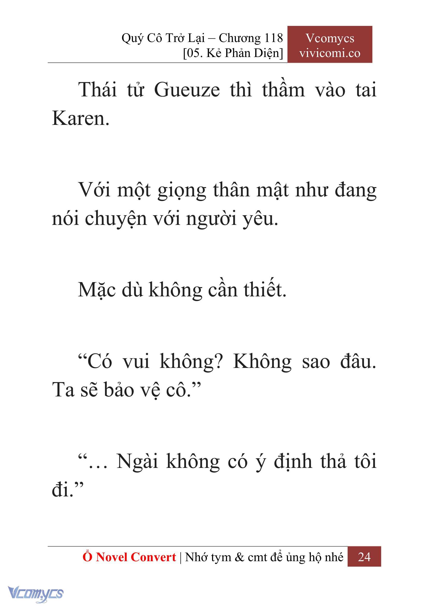 [Novel] Quý Cô Trở Lại Chap 118 - Trang 2