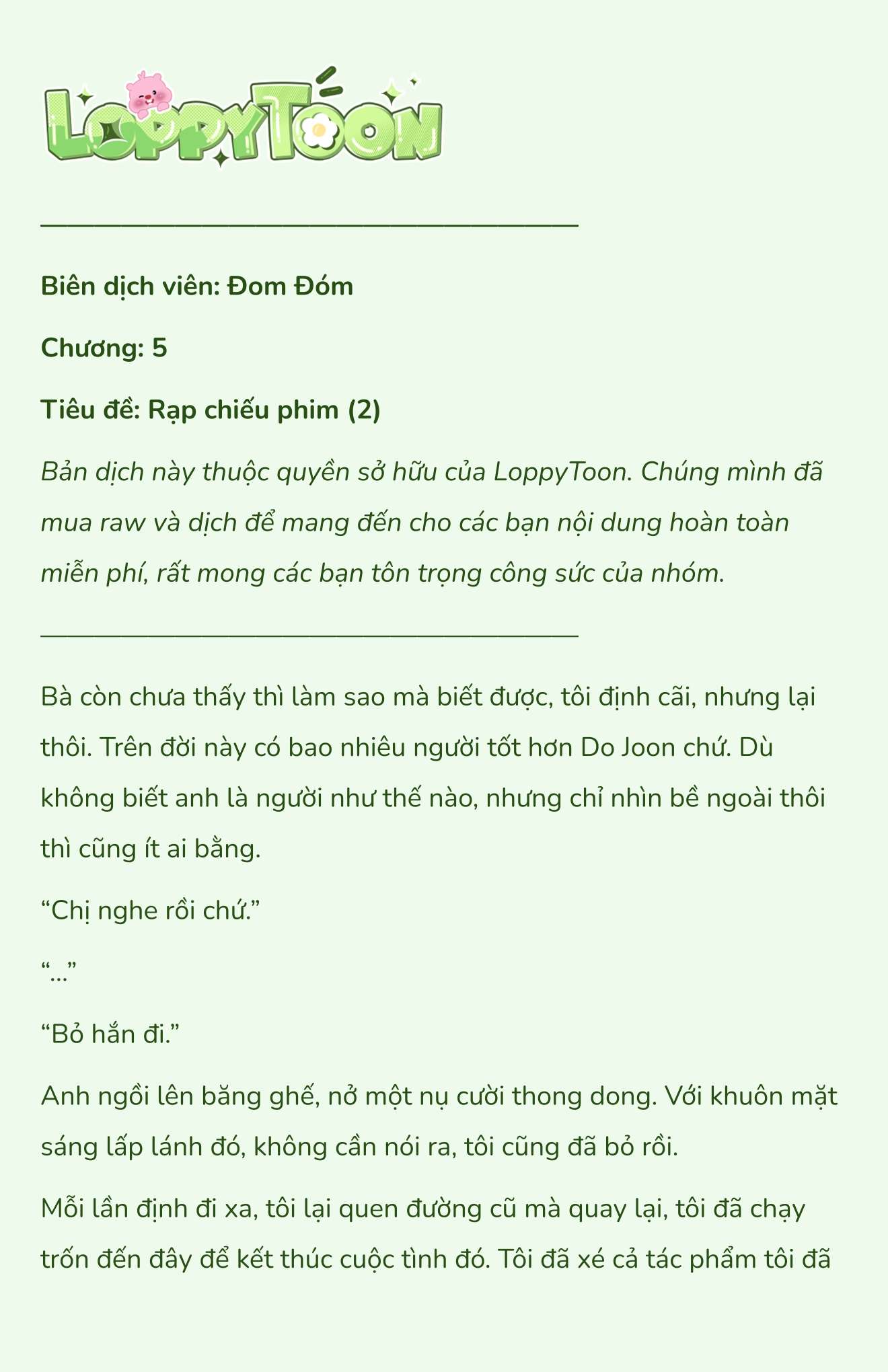 [Novel] Khúc Hát Giữa Mùa Hè Chap 5 - Next Chap 6