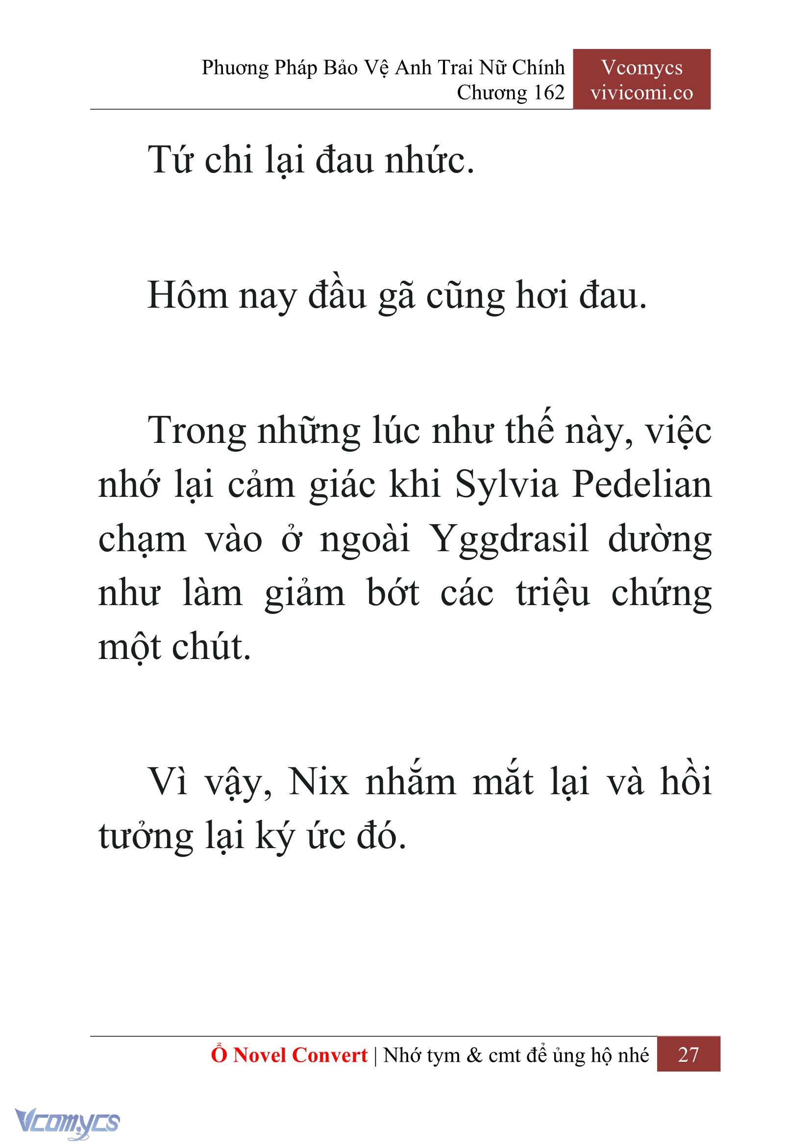 [Novel] Phương Pháp Bảo Vệ Anh Trai Nữ Chính Chap 162 - Trang 2