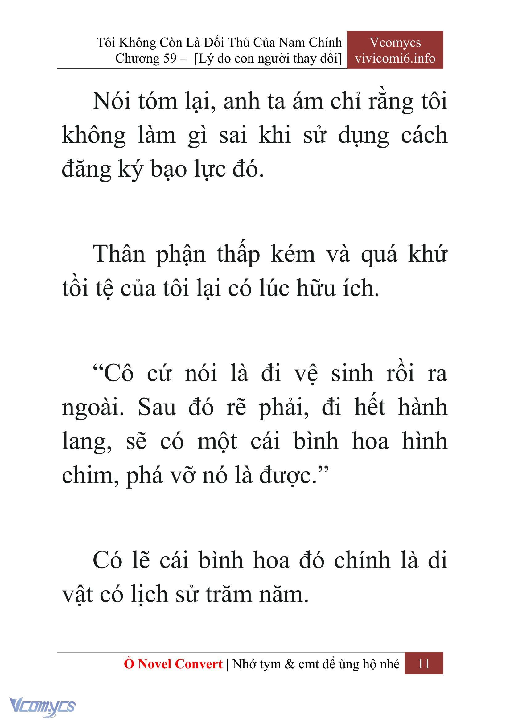 [Novel] Tôi Không Còn Là Đối Thủ Của Nam Chính Chap 59 - Trang 2