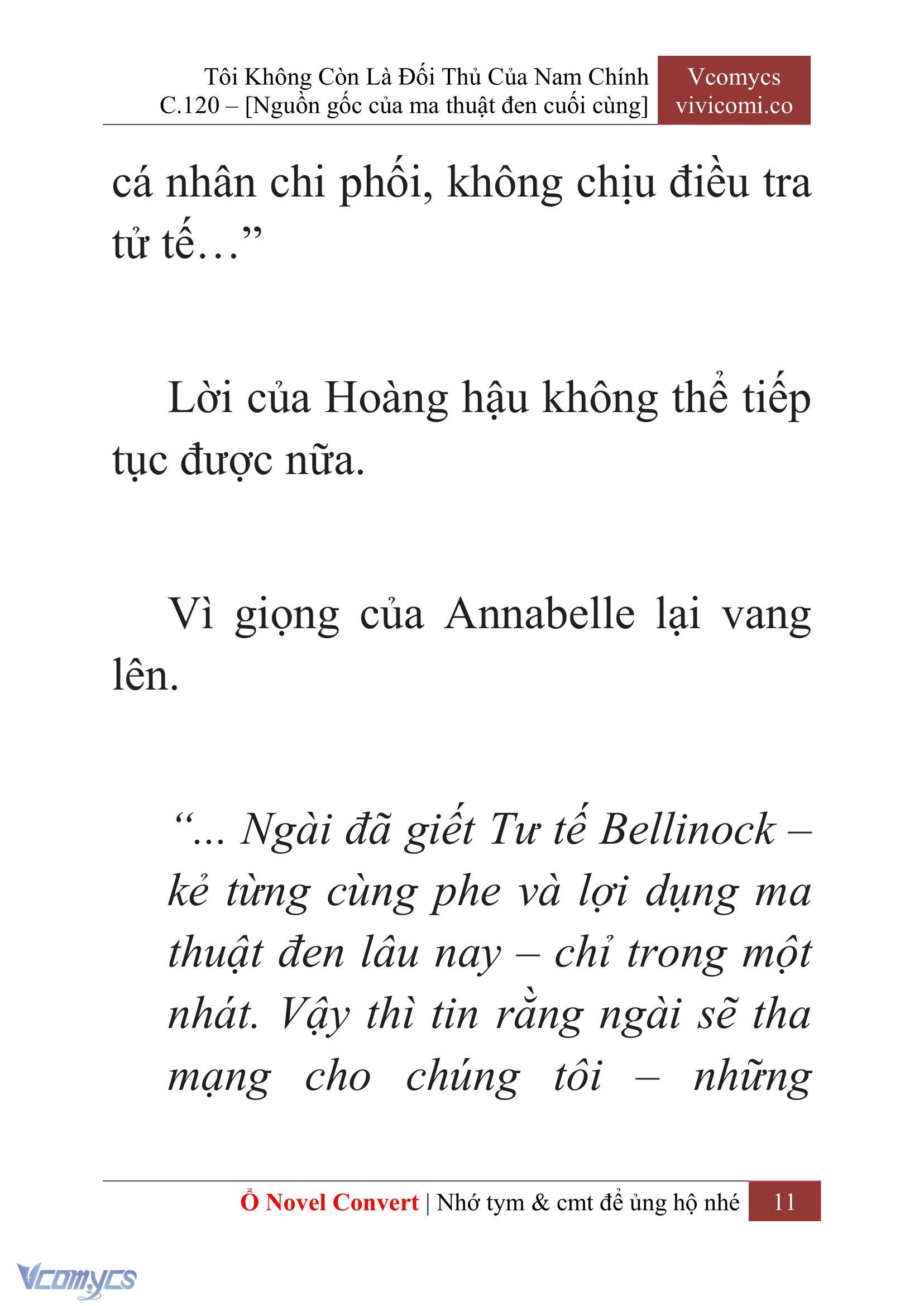 [Novel] Tôi Không Còn Là Đối Thủ Của Nam Chính Chap 120 - Trang 2
