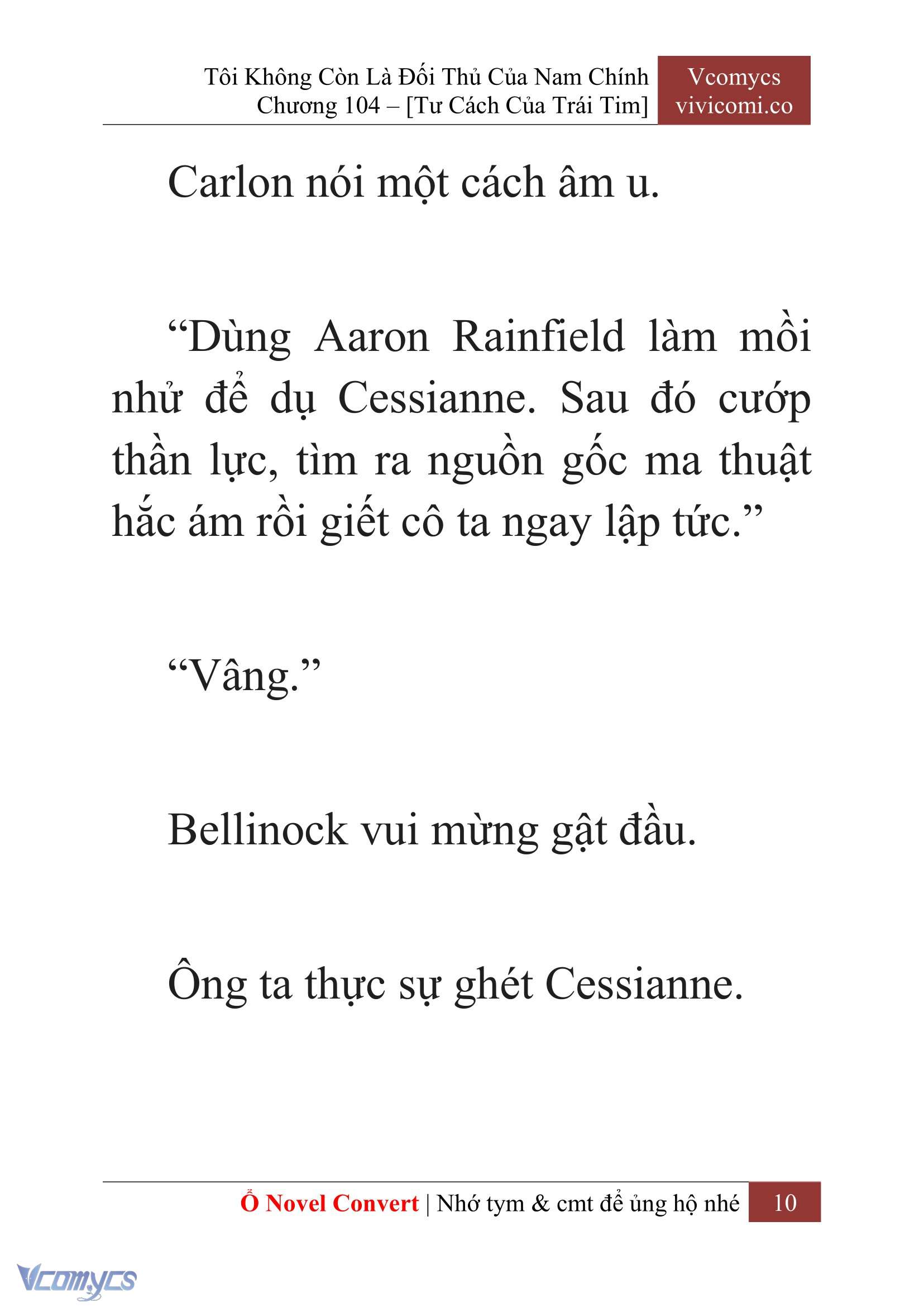 [Novel] Tôi Không Còn Là Đối Thủ Của Nam Chính Chap 104 - Trang 2